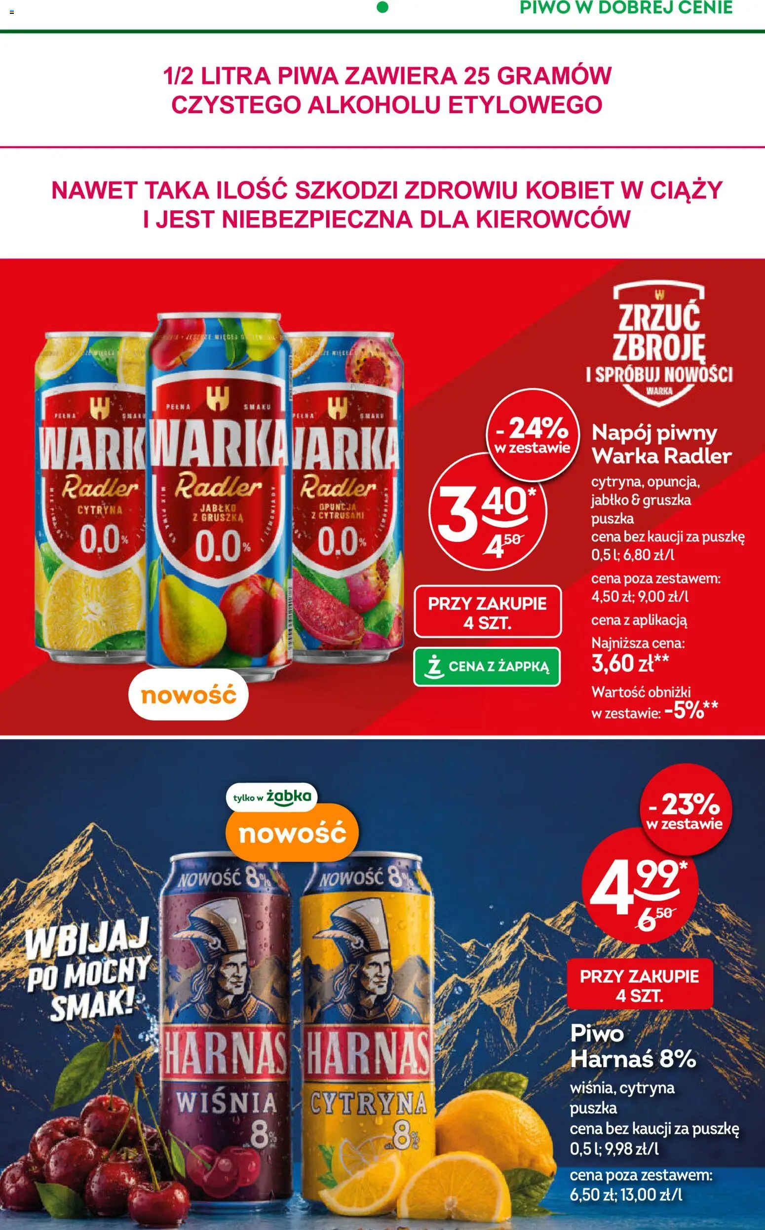 Żabka gazetka od 17.06.2026 | Strona: 69 | Produkty: Cytryna, Gruszka, Warka, Harnaś