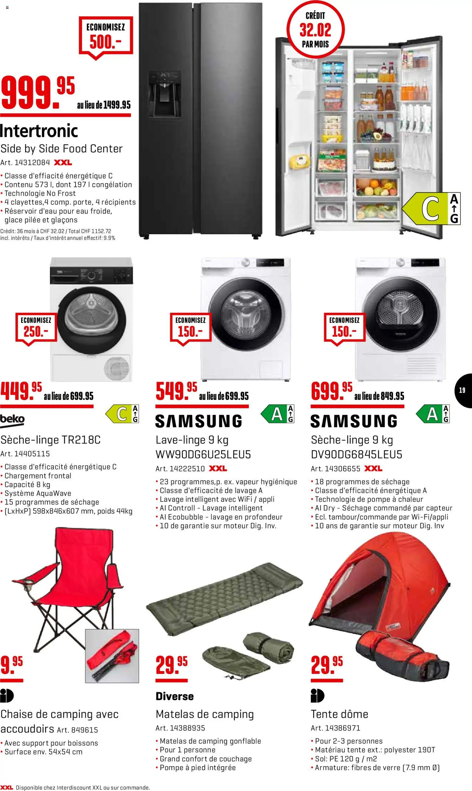 Interdiscount aktionen FR – gültig ab 03.08.2026 | Seite: 19 | Produkte: Glace, Samsung