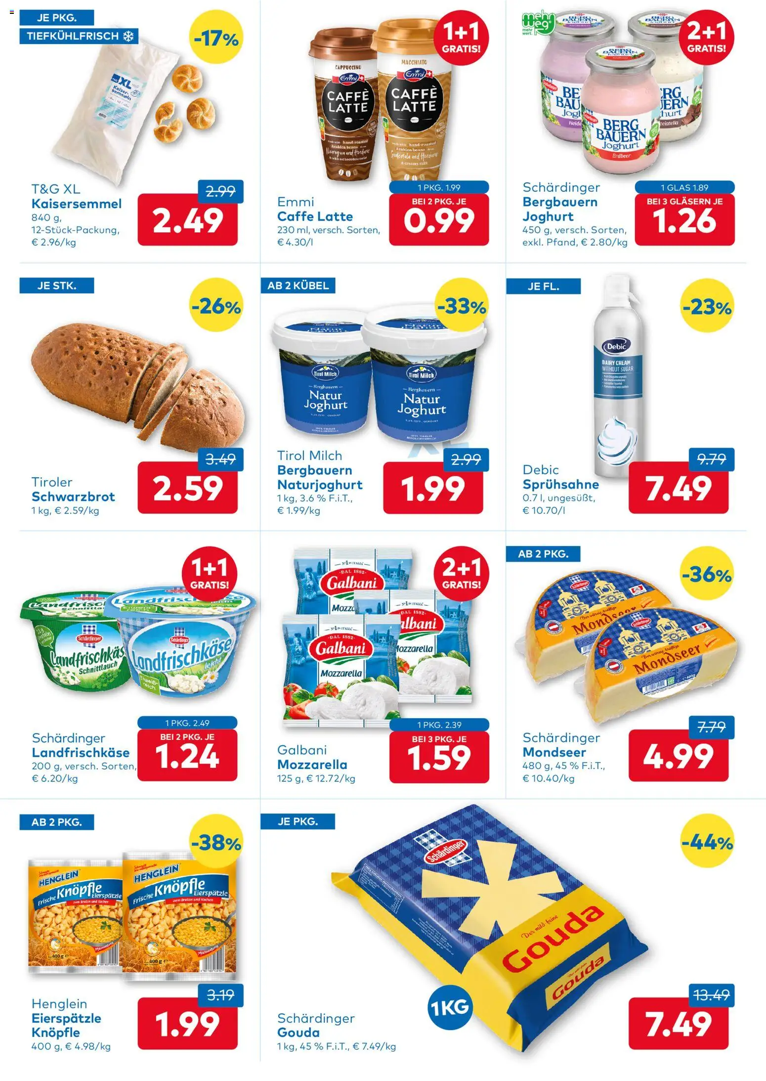 T&G Flugblatt gültig ab 07.05.2026 | Seite: 3 | Produkte: Kocher, Milch, Joghurt