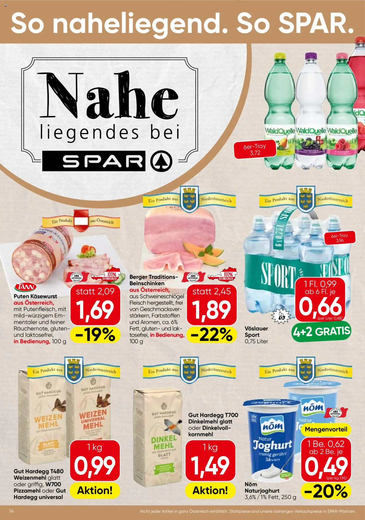 Spar Flugblatt - Niederösterreich gültig ab 18.06.2026 | Seite: 14 | Produkte: Joghurt