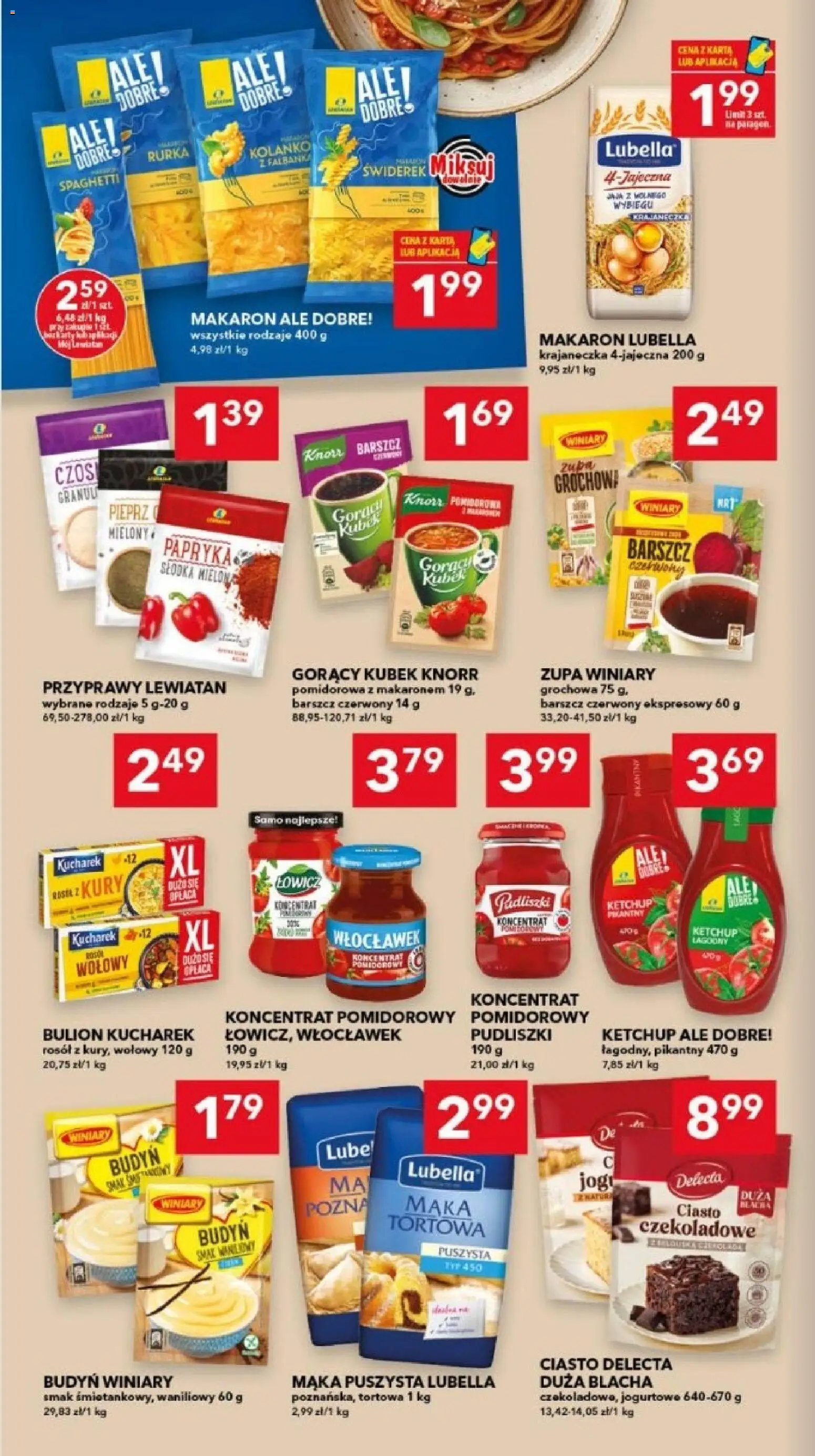 Lewiatan gazetka - Bydgoszcz od 08.10.2026 | Strona: 4 | Produkty: Ciasto, Zupa, Makaron, Pieprz