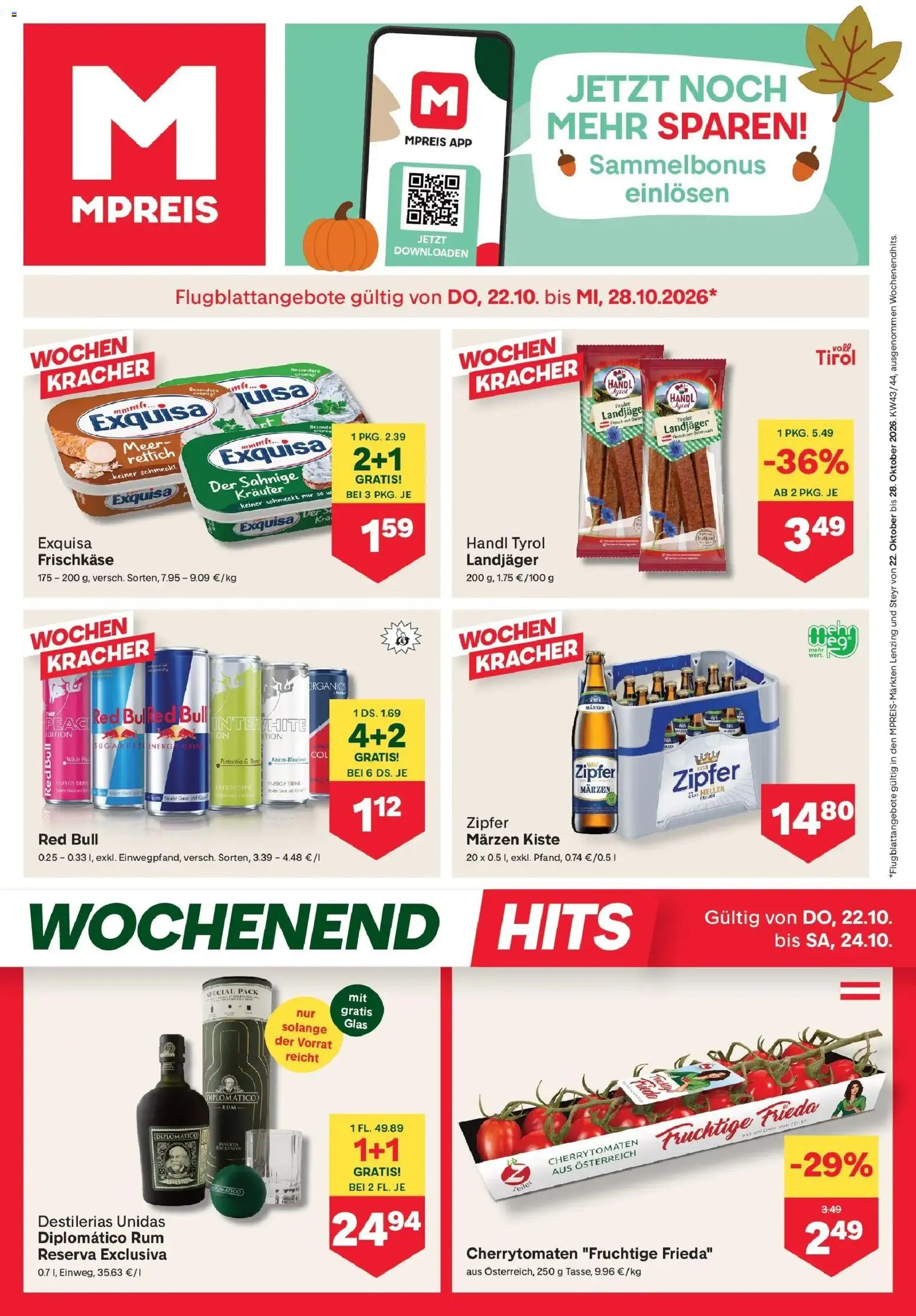 MPREIS Steyr von 22.10.2026 - Aktuelle Angebote | Seite: 1