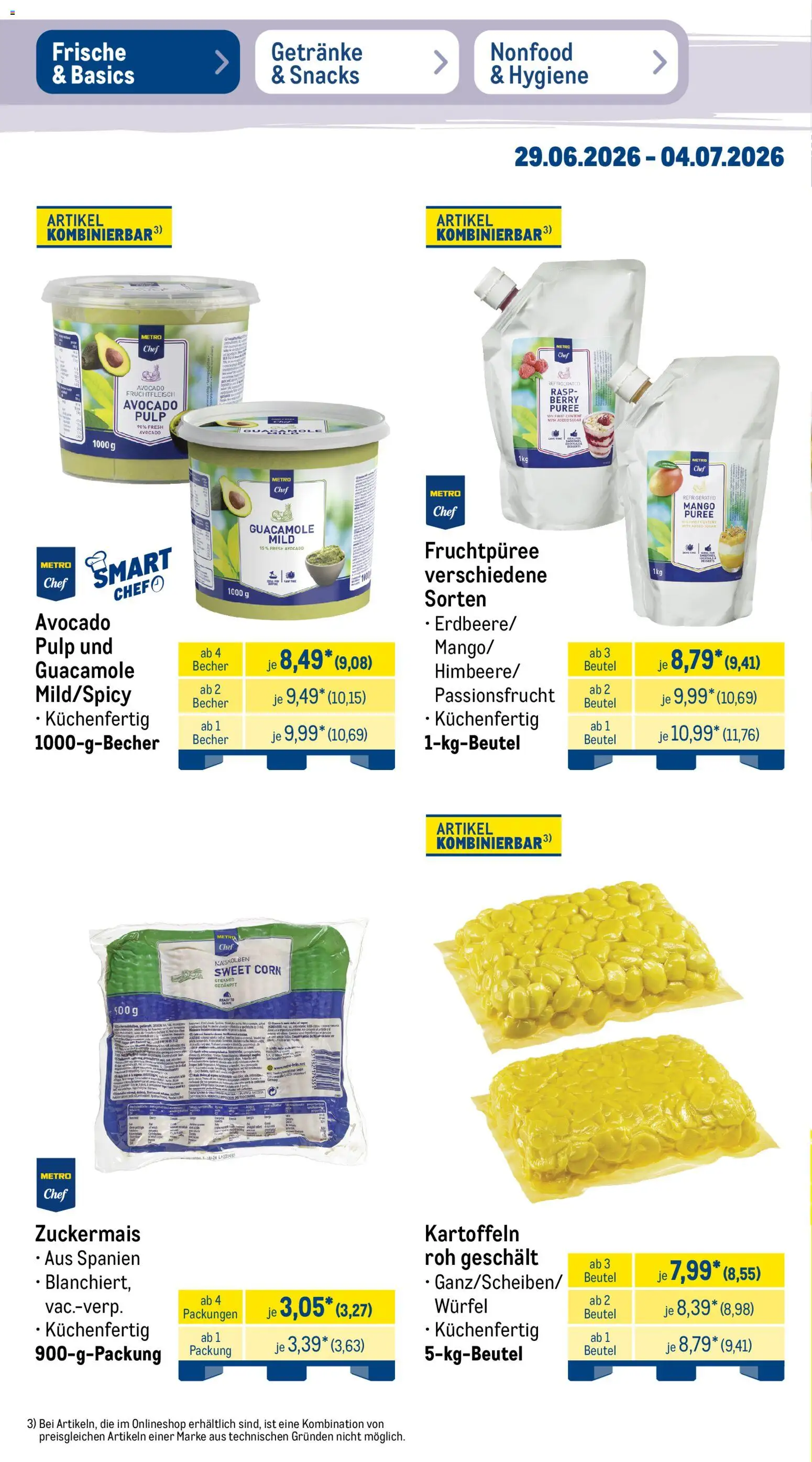 Metro Prospekt – gültig ab 29.06.2026 | Seite: 10 | Produkte: Avocado, Kartoffeln, Mango
