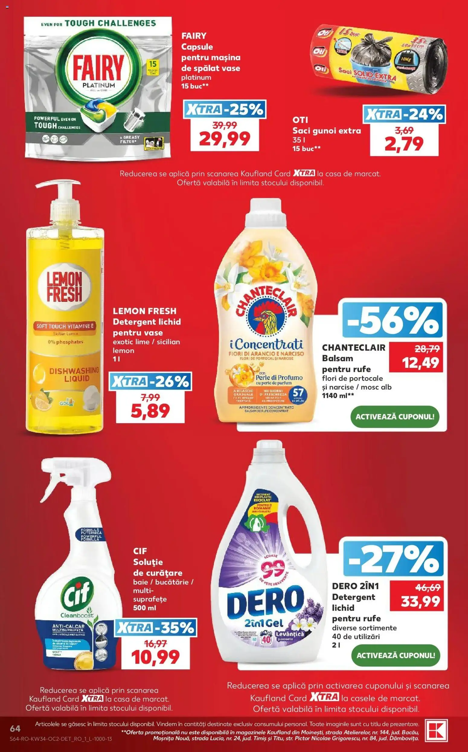 Kaufland Viseu de Sus 19.08.2026 - Revista si Oferta | Pagină: 64 | Produse: Solid, Lime, Soft touch, Aplică