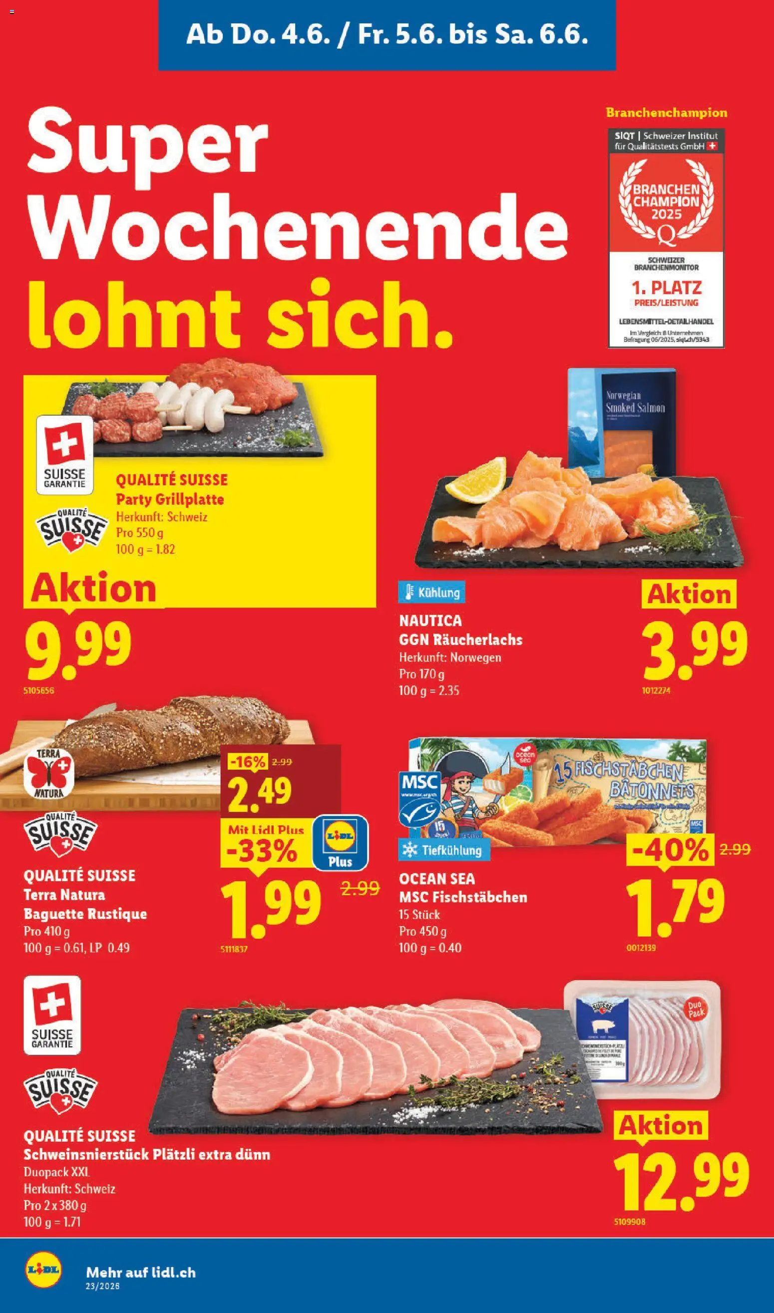 Lidl aktionen – gültig ab 04.06.2026 | Seite: 2 | Produkte: Baguette, Räucherlachs