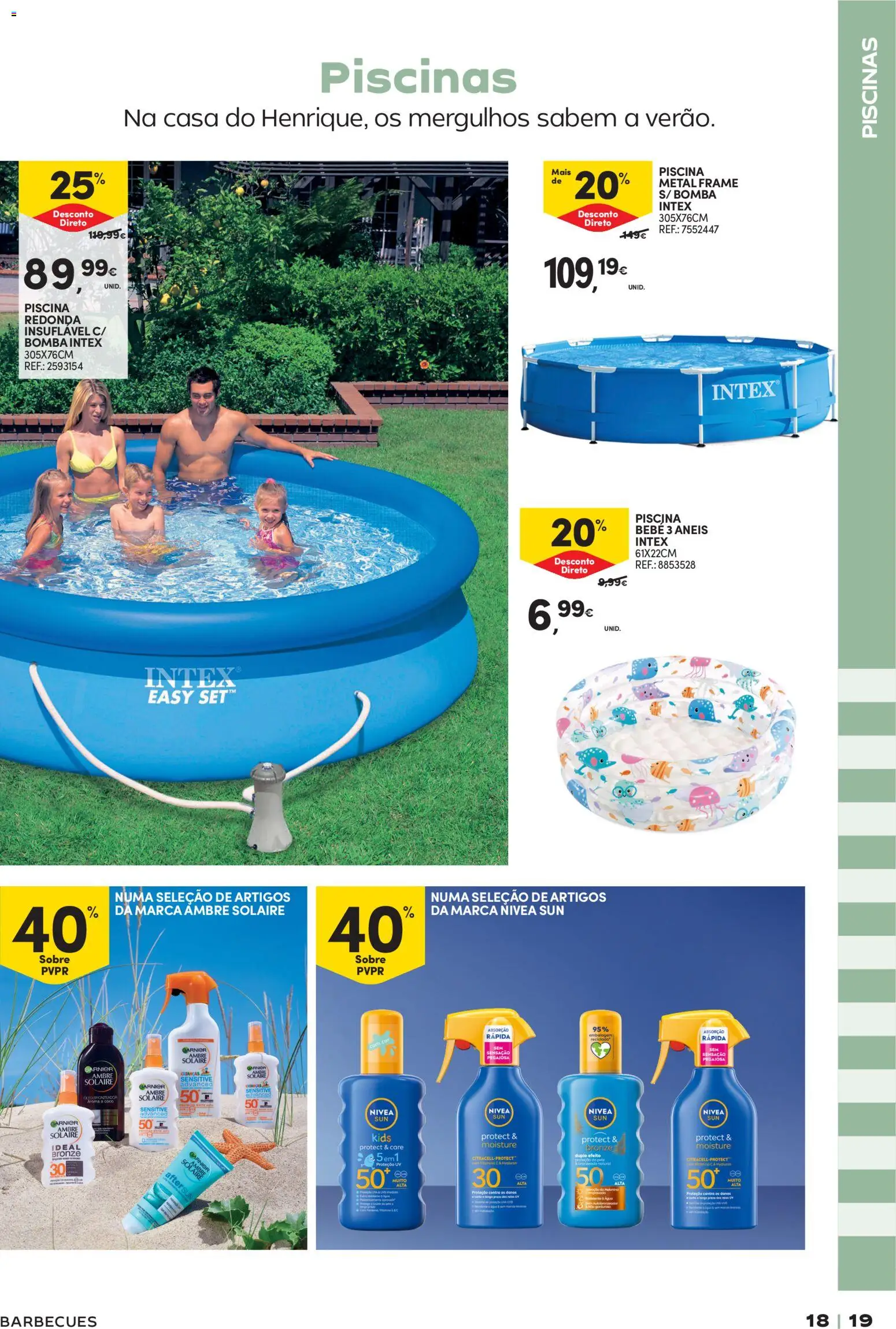 Continente  Açores: Verão │ válido de 26.05.2026 | Página: 19 | Produtos: Piscina, Bronzeador, Piscinas, Autobronzeador