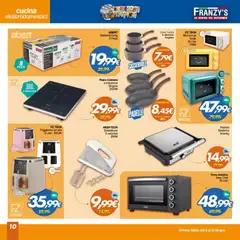 Anteprima del volantino Franzy's volantino valido a partire dal 11.06.2026 | Pagina: 10 | Prodotti: Microonde, Sbattitore, Alluminio, Friggitrice
