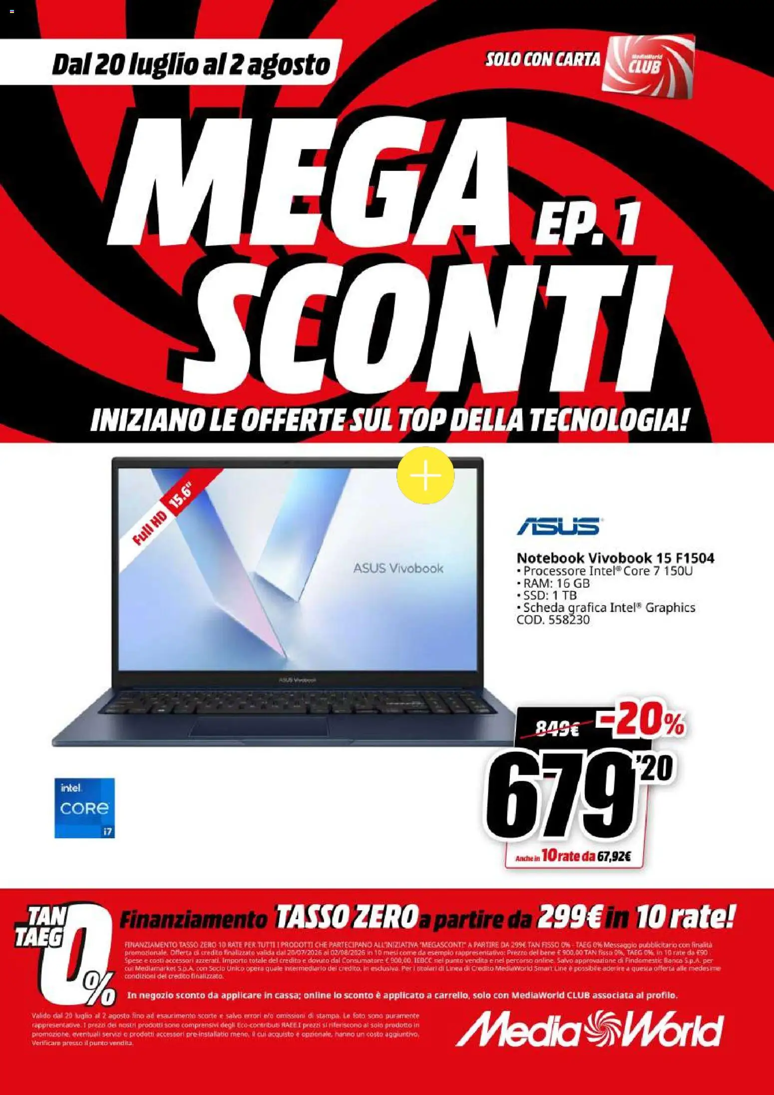 Volantino Media World del 20/07/2026 | Pagina: 35