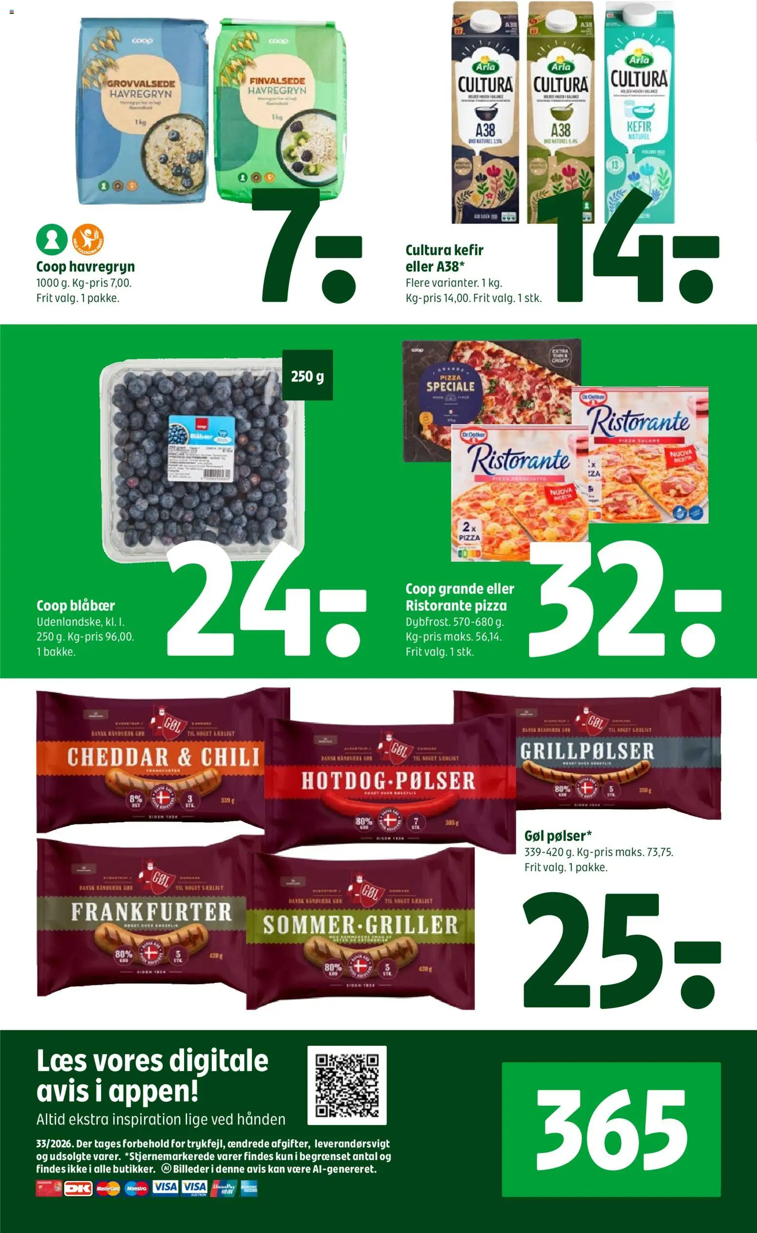 Coop 365 tilbudsavis – gyldig fra 13/08/2026 | Side: 2 | Produkter: Chili, Cheddar, Pølser, Pizza