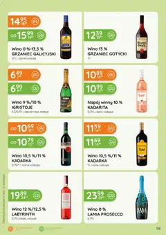 Pogląd oferty "Eurocash gazetka - Katalog Alkoholowy" - ważna od 01.05.2026 | Strona: 58 | Produkty: Grzaniec galicyjski, Wino, Prosecco
