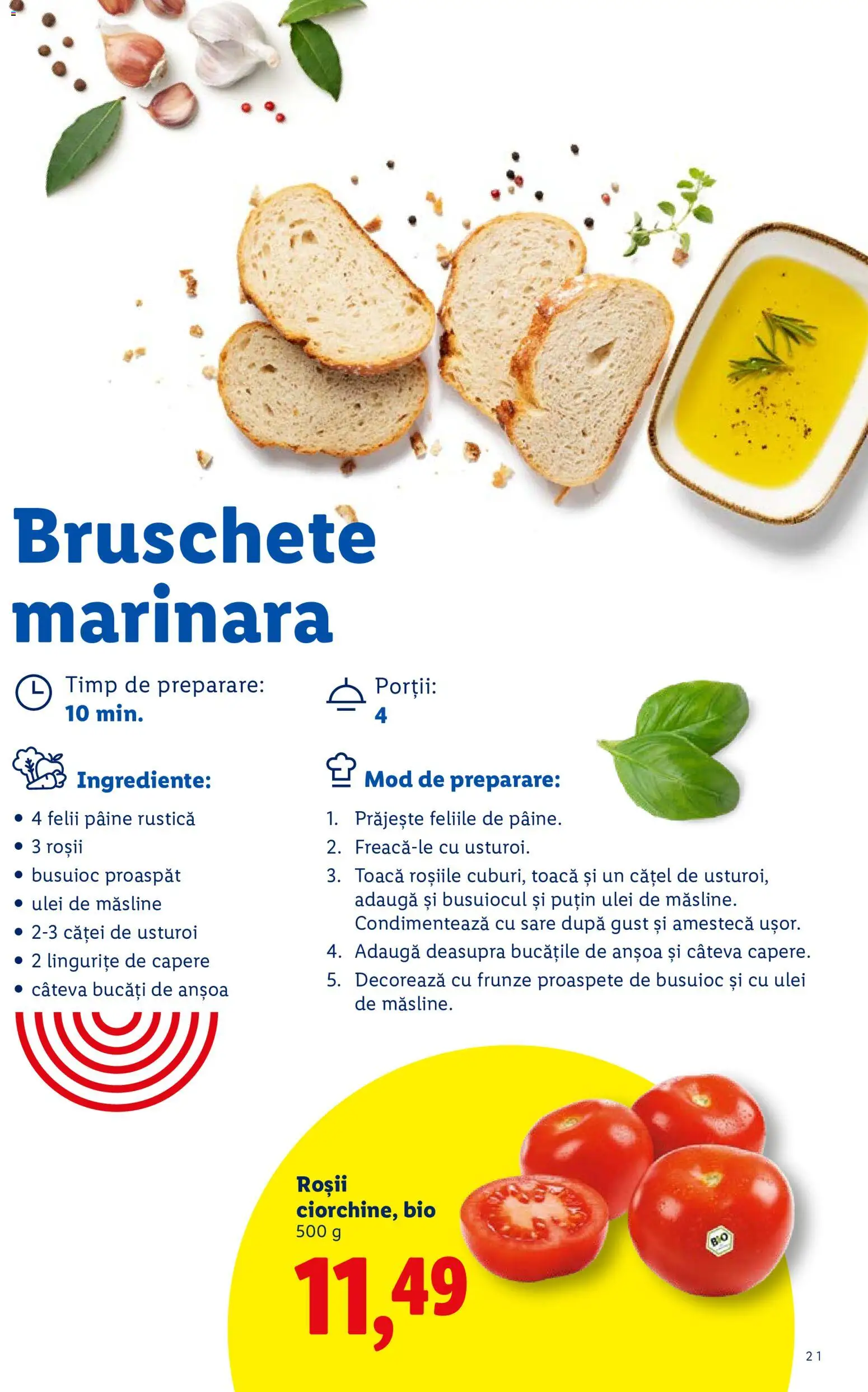 Noul catalog Lidl – valabil de la 07.09.2026 | Pagină: 21 | Produse: Măsline, Ulei de masline, Sare, Usturoi