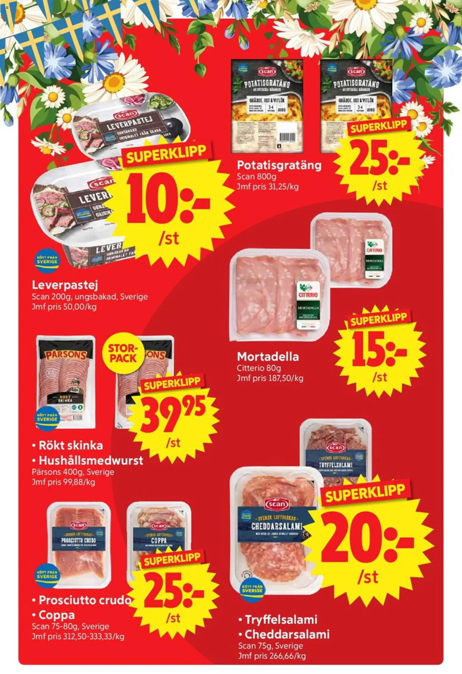 Nya Pulsen reklamblad aktuell från 15.06.2026 | Sida: 6 | Produkter: Leverpastej, Potatisgratäng, Ost, Vitlök