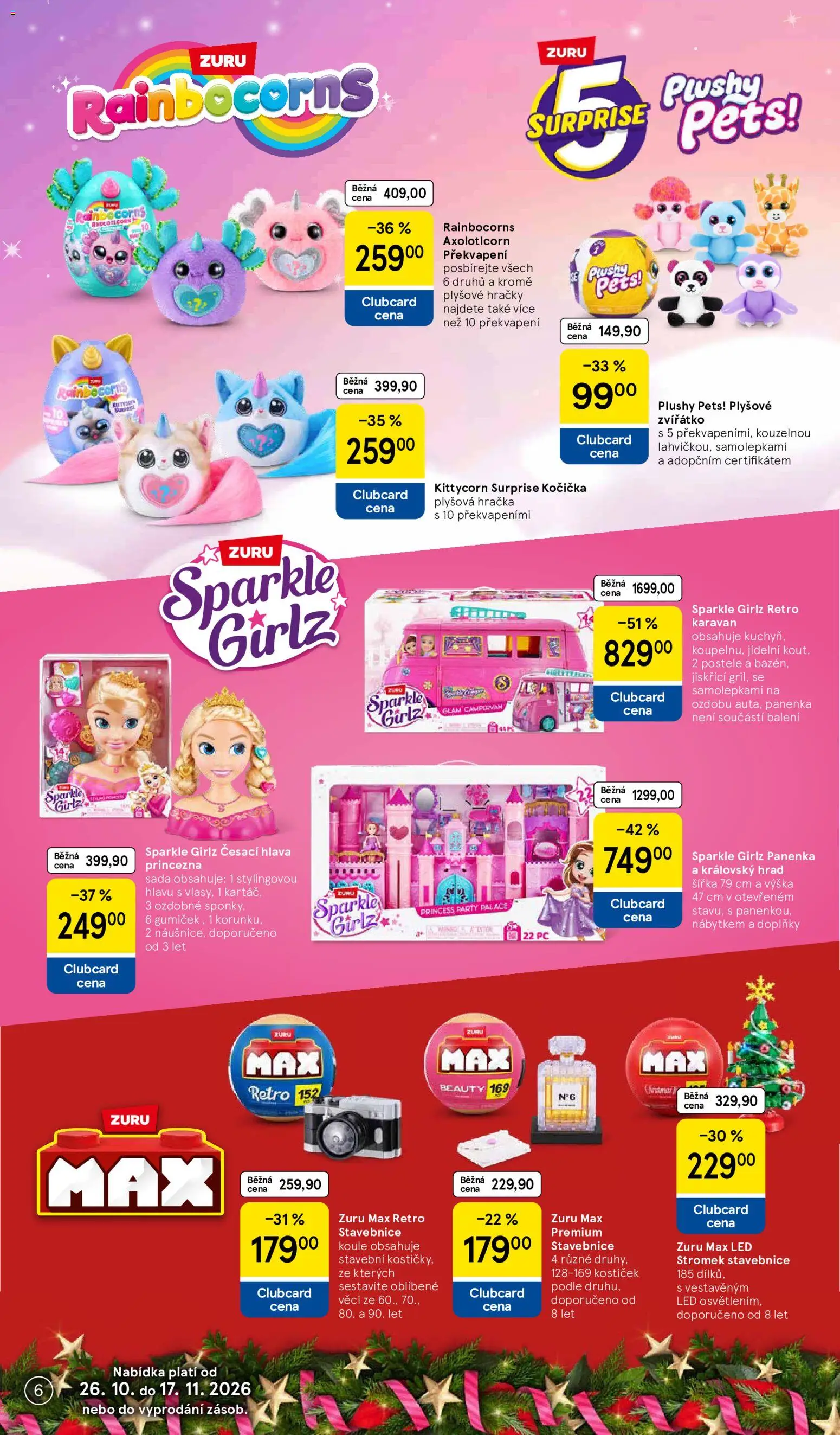 Tesco leták - Vánoční katalog hraček od 26.10.2026 | Strana: 6
