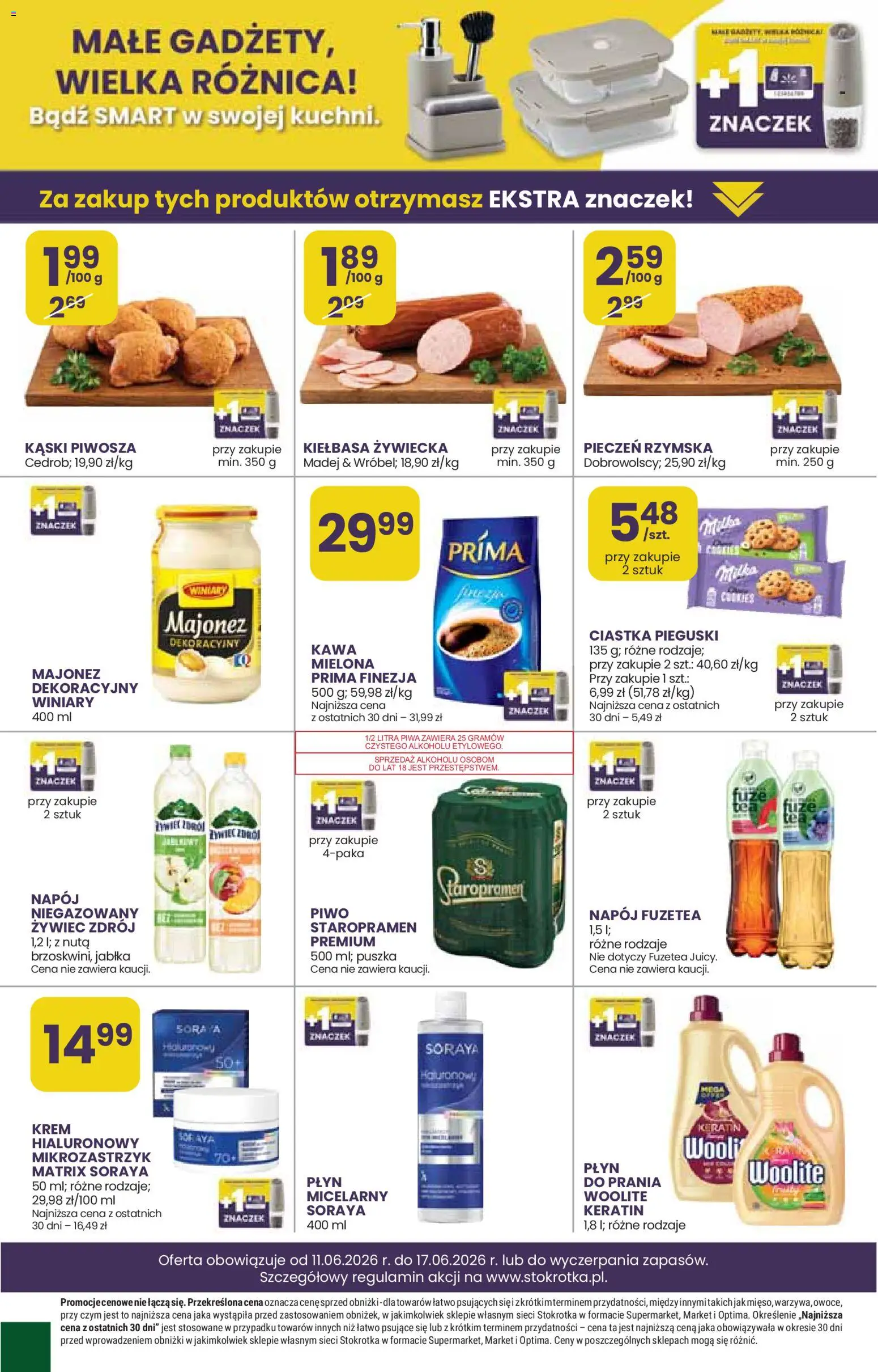 Stokrotka gazetka - Market od 11.06.2026 | Strona: 30 | Produkty: Stokrotka, Kawa, Krem, Majonez