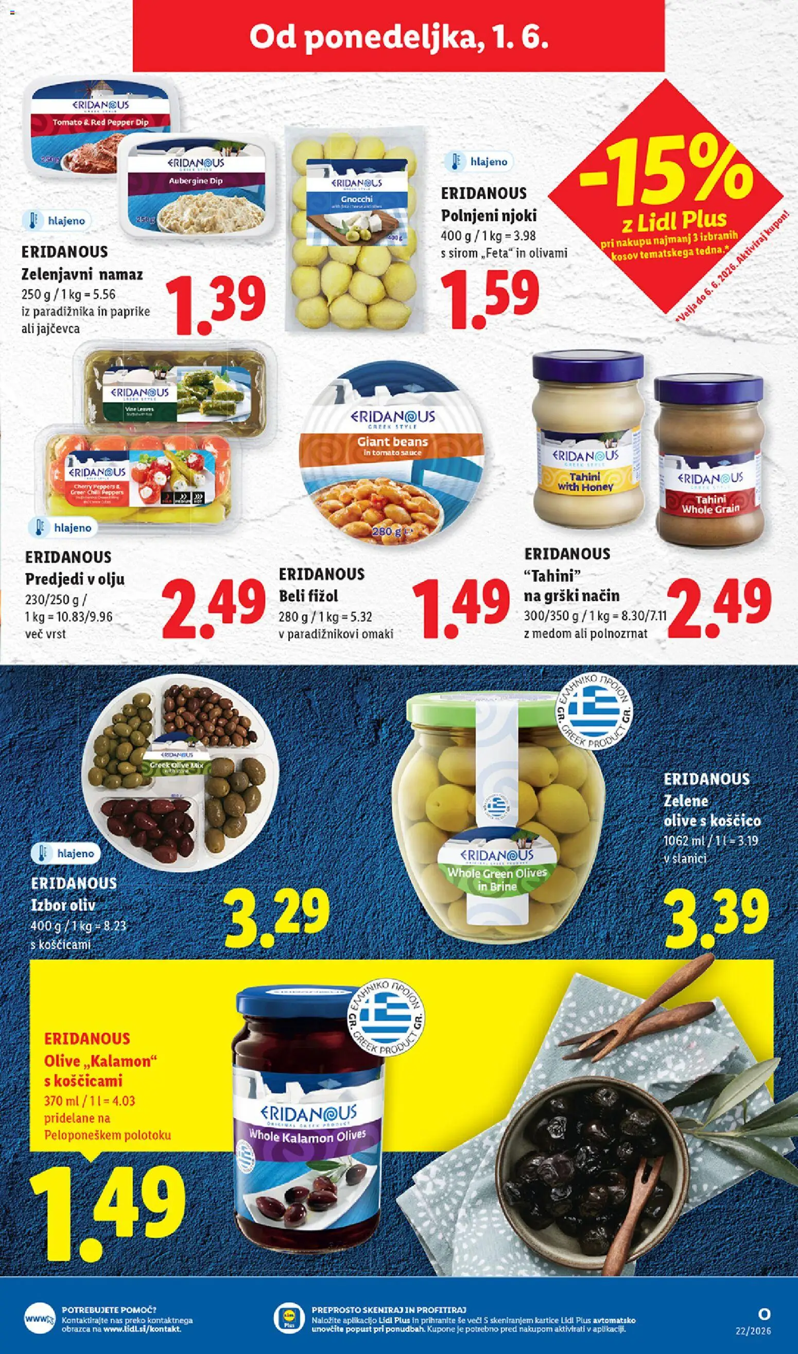 Novi Lidl katalog ponudbe – veljaven od 28.05.2026 | Stran: 53 | Izdelki: Namaz, Olive, Njoki