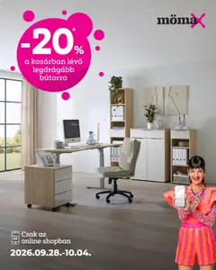 Mömax akciós újság - amely érvényes a következő dátumtól: 2026.09.28.