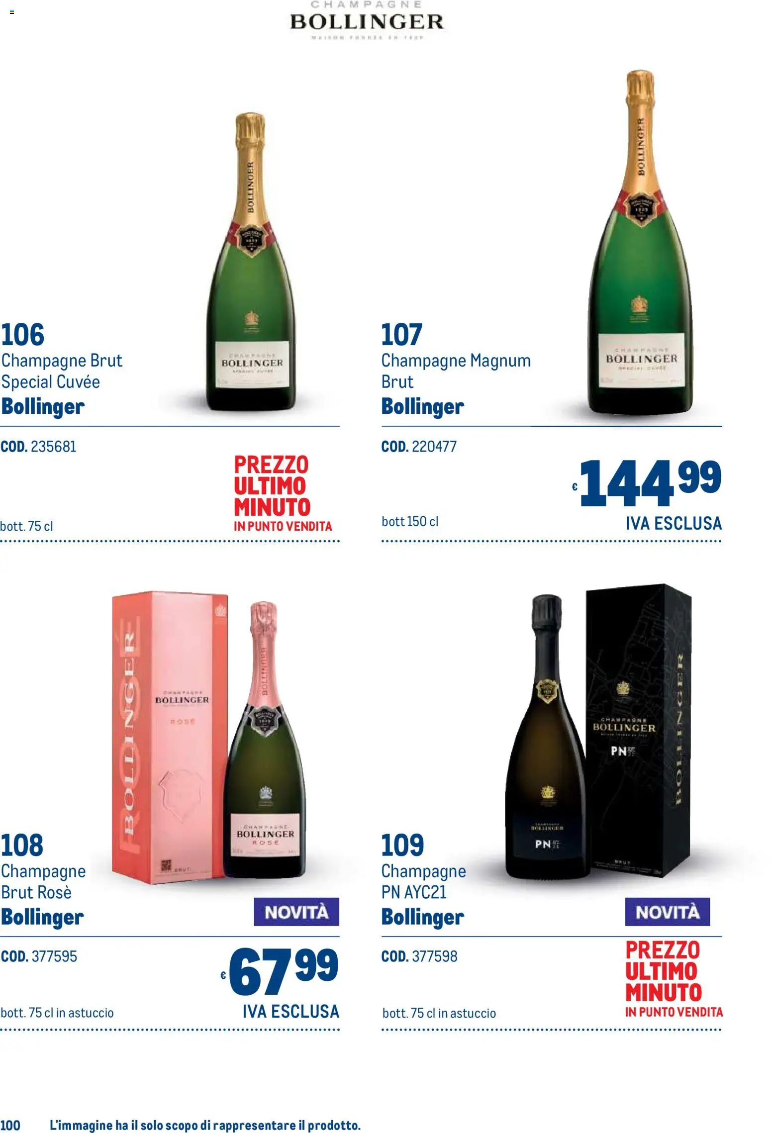 Volantino Metro del 19/10/2026 | Pagina: 100 | Prodotti: Magnum, Champagne, Astuccio