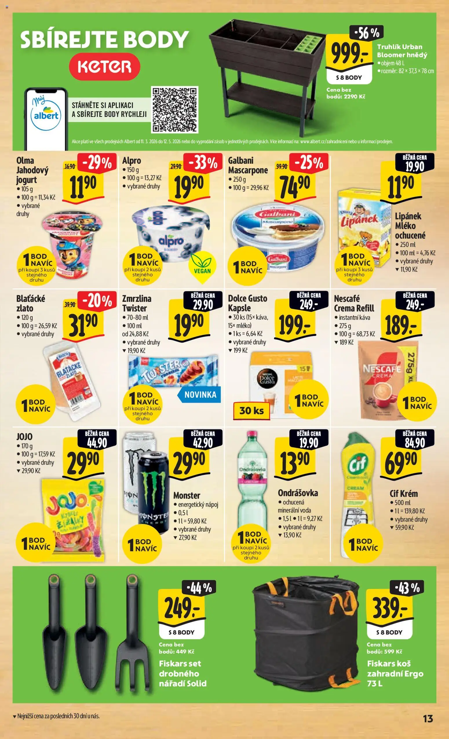 Albert leták - Hypermarket od 15.04.2026 | Strana: 21 | Produkty: Instantní káva, Crema, Koš, Alpro