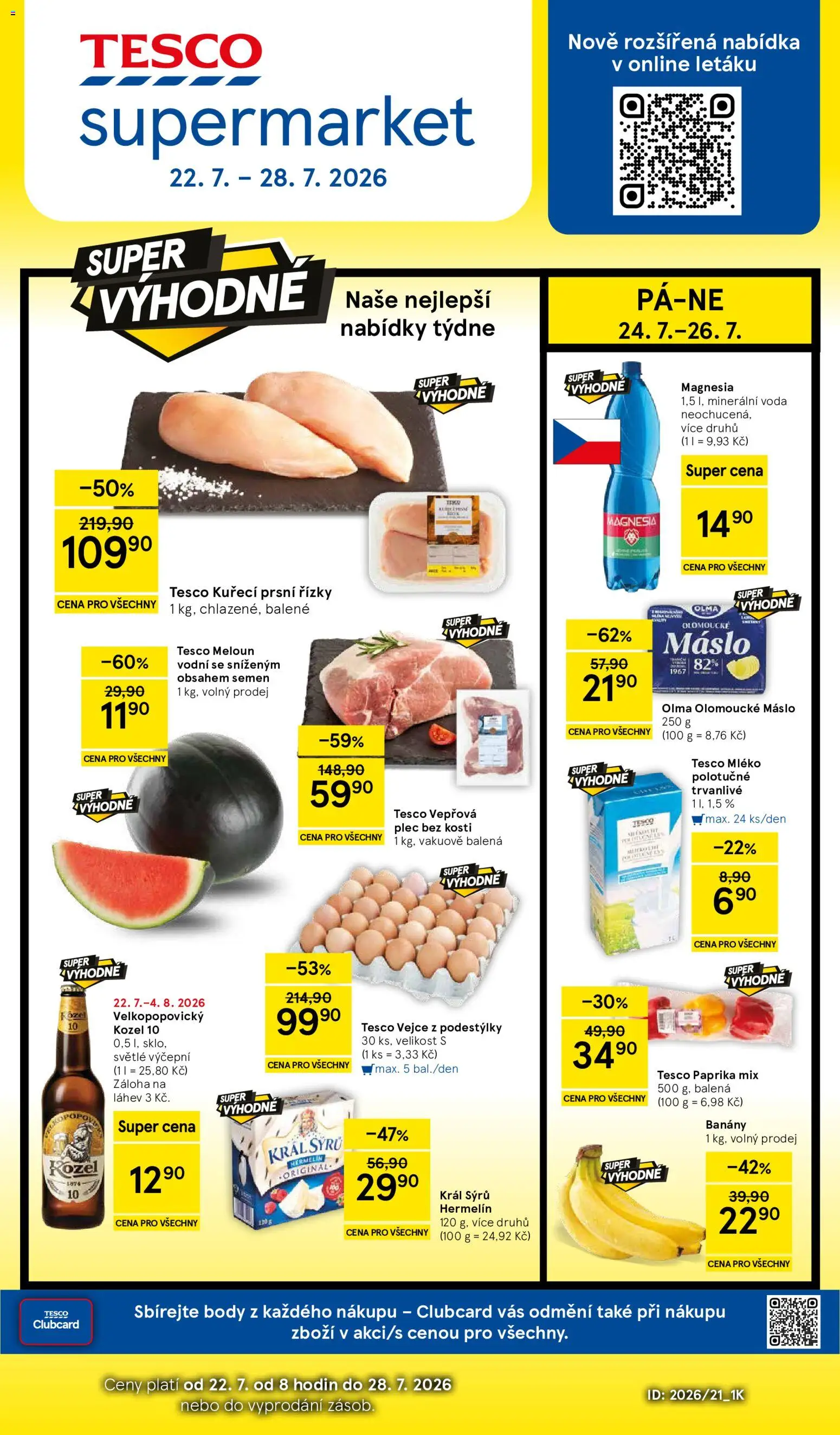 Tesco leták na tento + příští týden 22.07.2026 catalogue cover