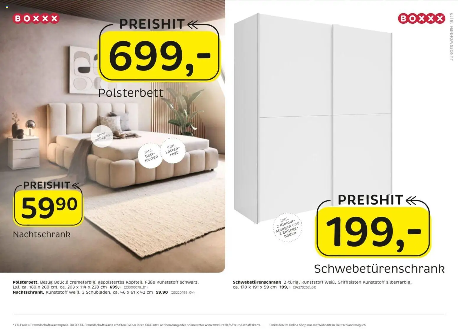XXXLutz Prospekt – gültig ab 27.06.2026 | Seite: 26 | Produkte: Bett, Schwebetürenschrank, Polsterbett
