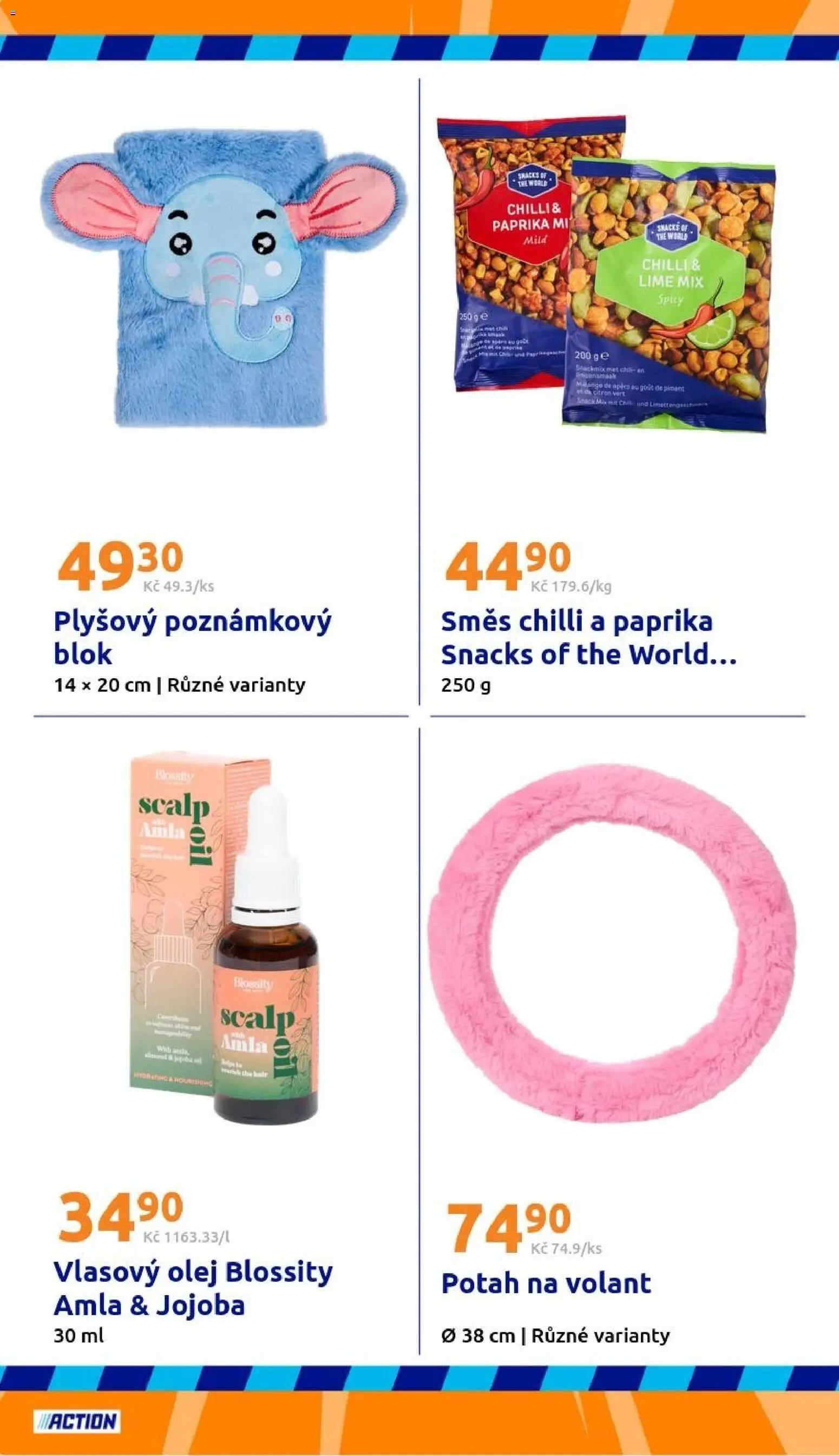 Action leták od 20.05.2026 | Strana: 26 | Produkty: Potah na volant, Olej, Blok, Paprika
