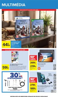 Carrefour - Prévisualisation de Jeu "Assassin's Creed Black Flag Resynced" Pour PS5 ou XBOX Series X, Remake du célèbre et tant apprécié Assassin's Creed IV Black Flag. valide à partir de 07/07/2026 | Page: 85 | Produits: Vidéo, Xbox, Assassin's creed, Batterie