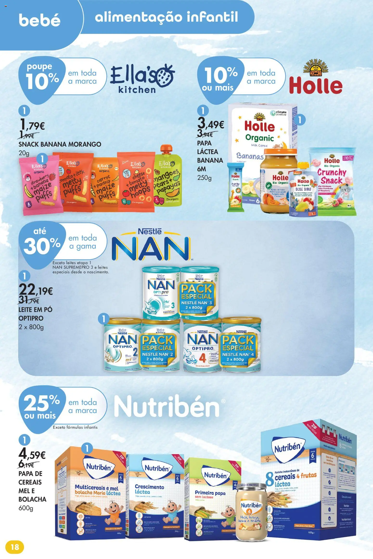 Pingo Doce folheto Bem Estar Verão 2 Lojas │ válido de 14/07/2026 | Página: 18 | Produtos: Banana, Pó, Papa, Frutas