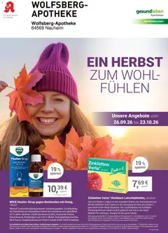 Angebote - Ihre Apotheke vor Ort: Jetzt alle Angebote auch online entdecken! ab 26.09.2026 gültig