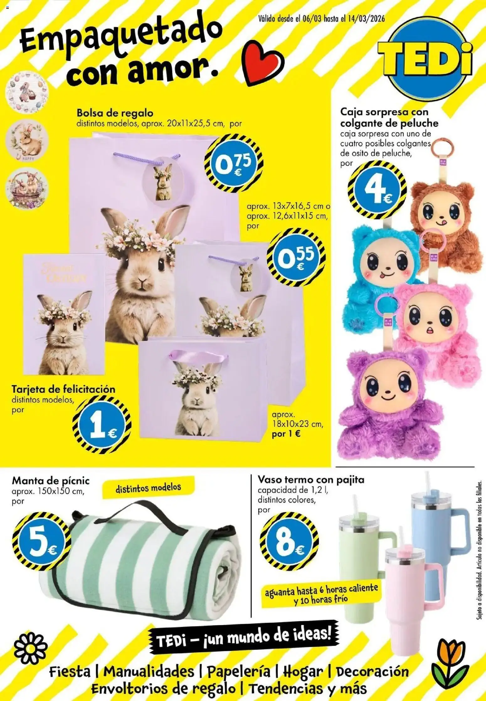 TEDi - Empaquetado con amor │ válido desde el 06.03.2026 | Página: 1 | Productos: Manta, Bolsa, Caja