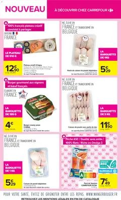 Carrefour - Prévisualisation de Burger creamy onion, CHARAL La barquette de 195 g. valide à partir de 07/07/2026 | Page: 2 | Produits: Cuisses de poulet, Beurre, Viande, Viande bovine