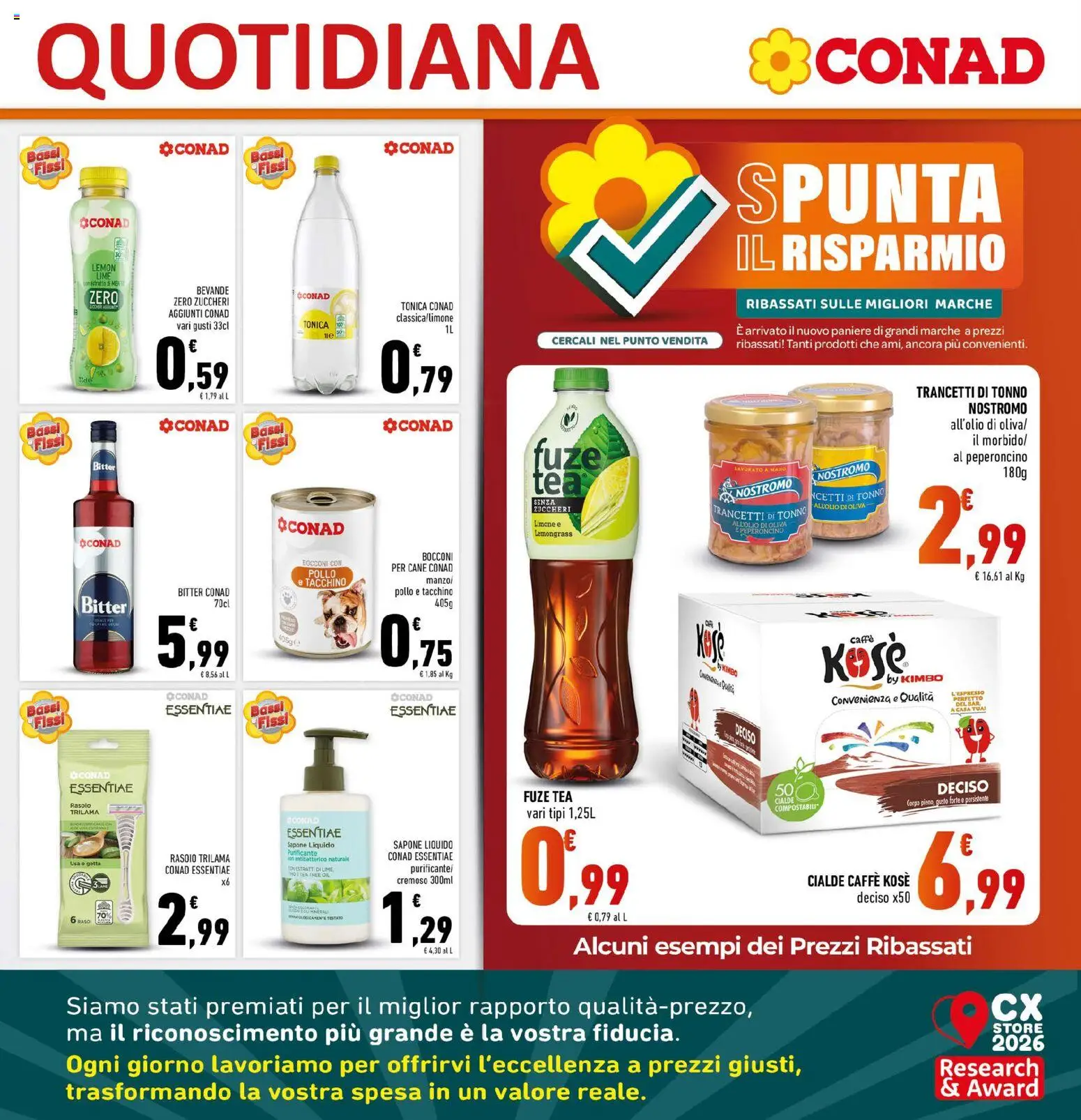 Volantino Conad del 04.06.2026 | Pagina: 23 | Prodotti: Tacchino, Limone, Lime, Tonno