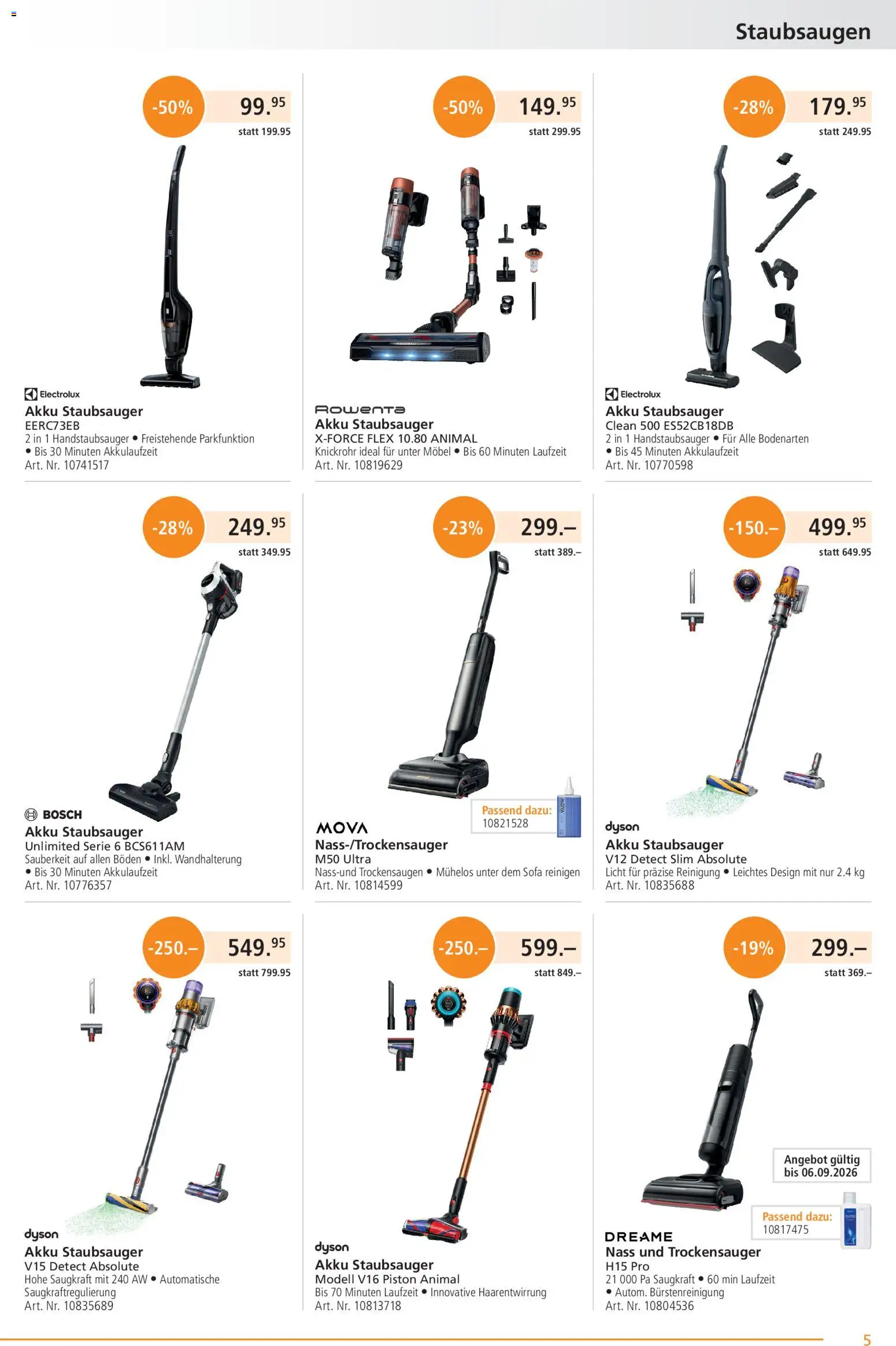Fust aktionen – gültig ab 24.08.2026 | Seite: 5 | Produkte: Sofa, Staubsauger, Bosch, Dyson