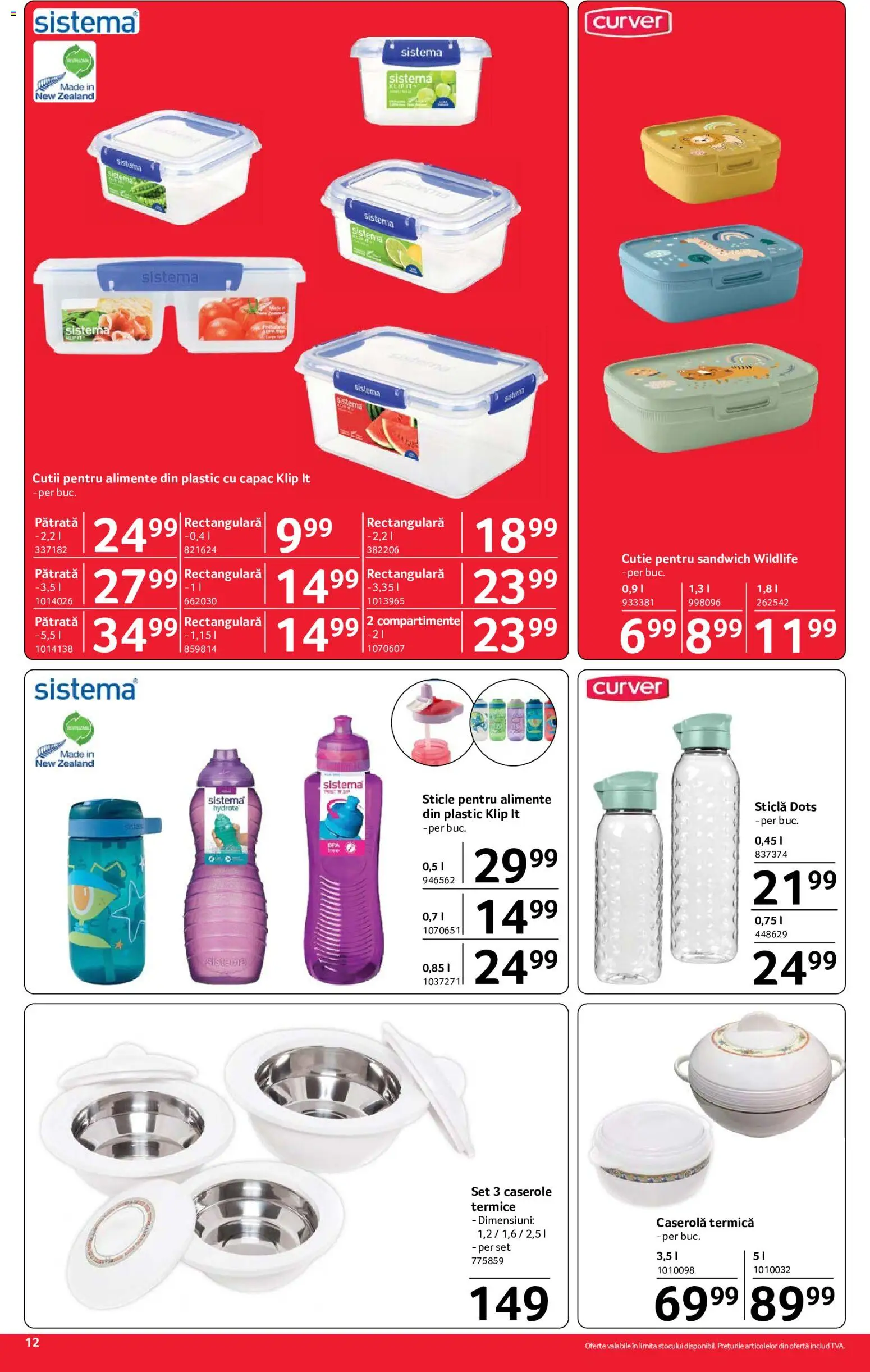 Noul catalog Selgros – valabil de la 07.08.2026 | Pagină: 12 | Produse: Caserole, Cutie
