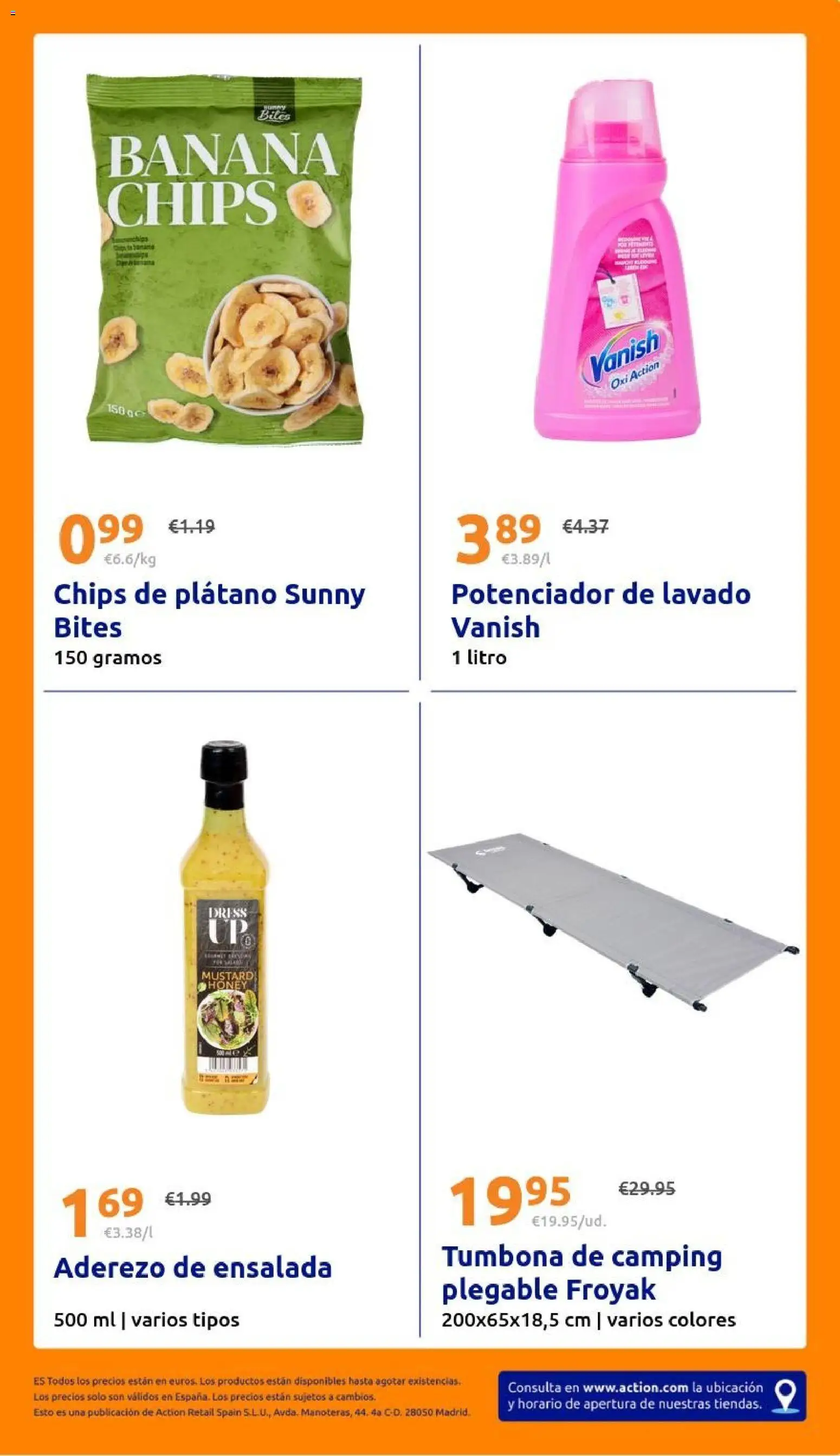 Action folleto │ válido desde el 08/07/2026 | Página: 29 | Productos: Ensalada, Tumbona