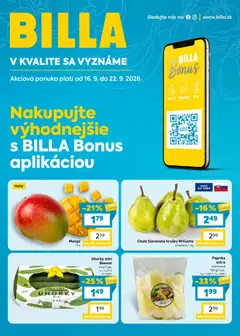 Billa leták platný od 16.09.2026