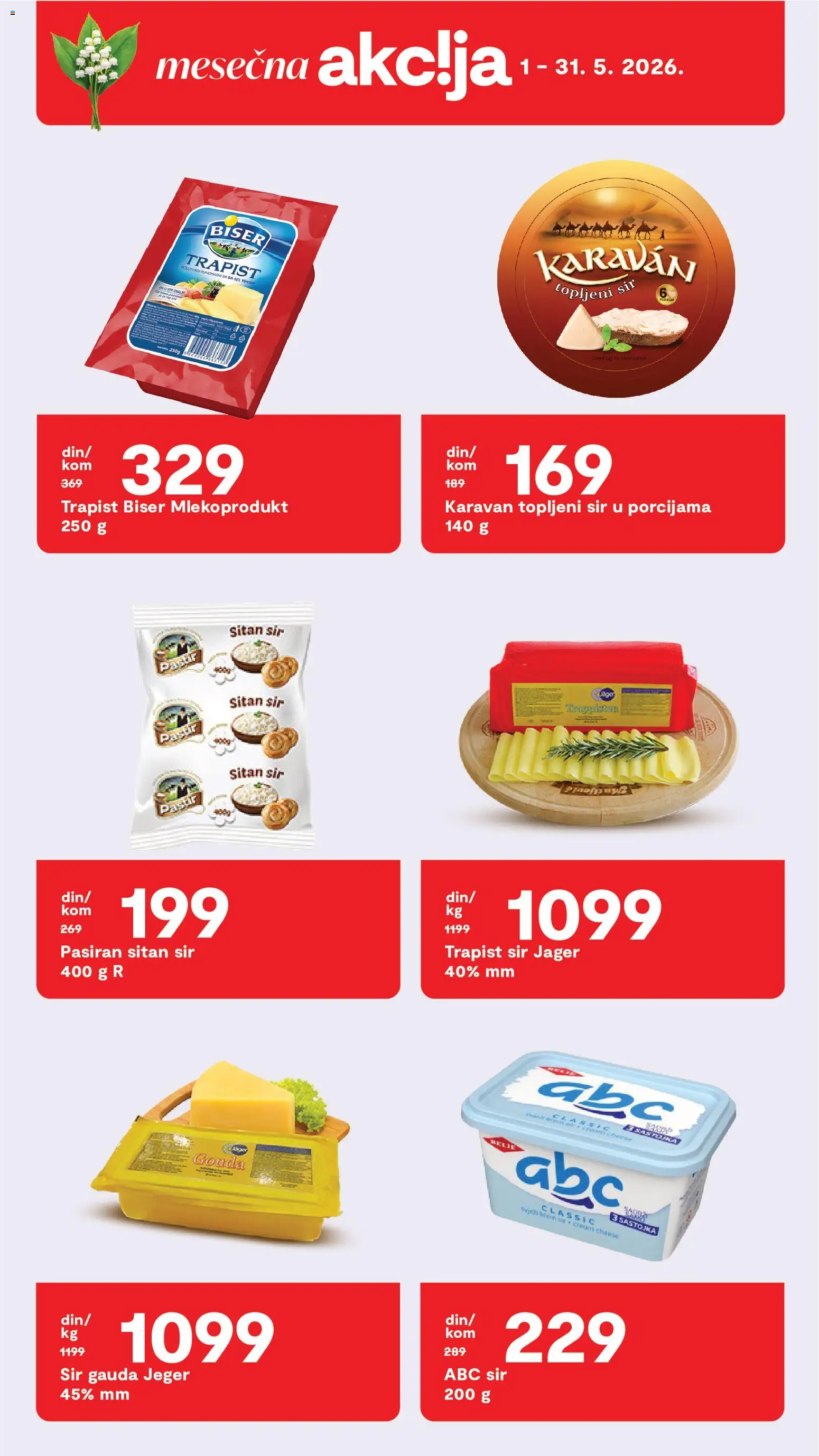 Matijevic katalog - važi od 08.05.2026 | Strana: 18 | Proizvode: Trapist sir, Sitan sir, Sir, Topljeni sir