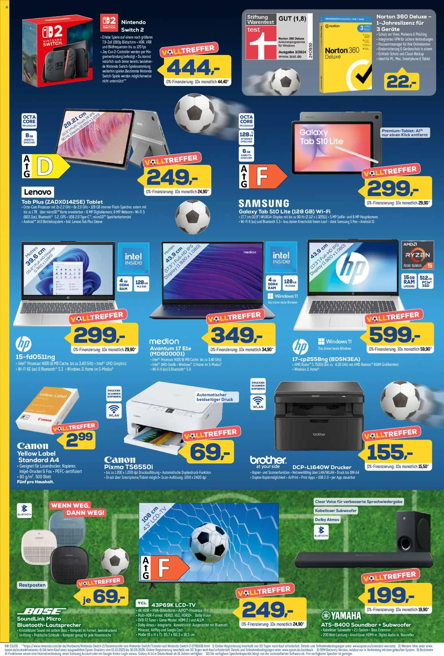 Euronics Aktueller Prospekt – gültig ab 03.06.2026 | Seite: 4 | Produkte: Lenovo, USB, Soundbar, Tablet