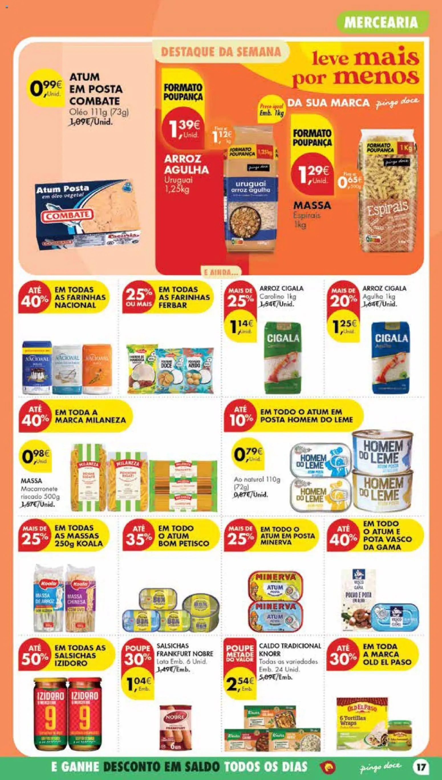 Pingo Doce Poupe Esta Semana Madeira │ válido de 07/07/2026 | Página: 17 | Produtos: Milaneza, Polvo, Óleo, Arroz