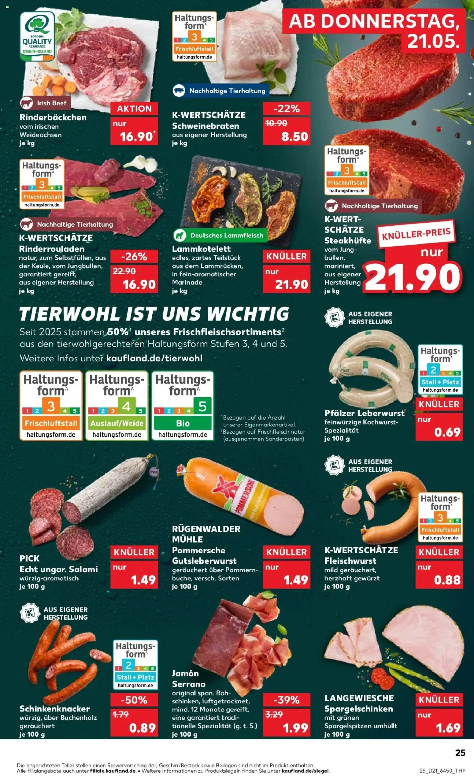 Kaufland Prospekt Landsberg Am Lech – gültig ab 18.05.2026 | Seite: 30 | Produkte: Rinderrouladen, Mühle, Salami, Steak