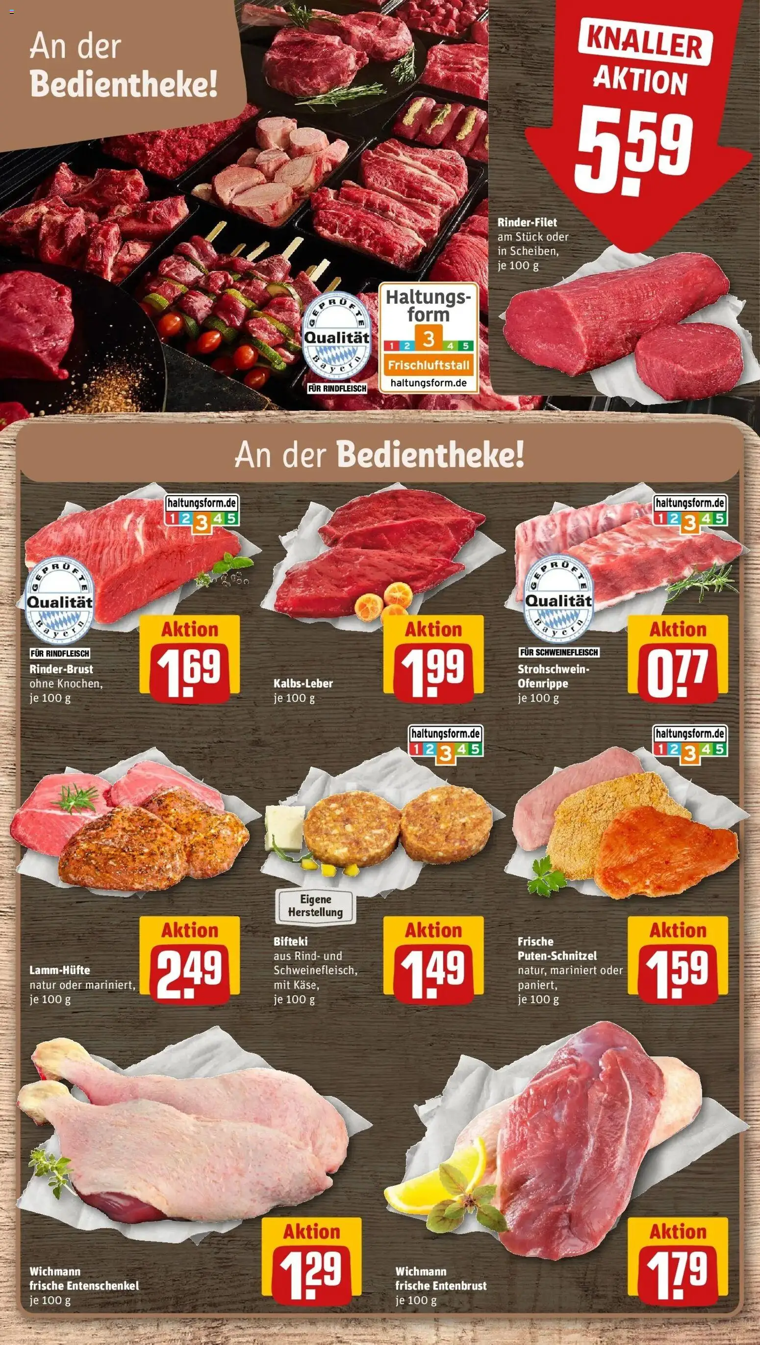 REWE Prospekt ab 12.10.2026 zum Blättern » Angebote | Seite: 6 | Produkte: Rinderfilet, Putenschnitzel, Schweinefleisch, Rindfleisch