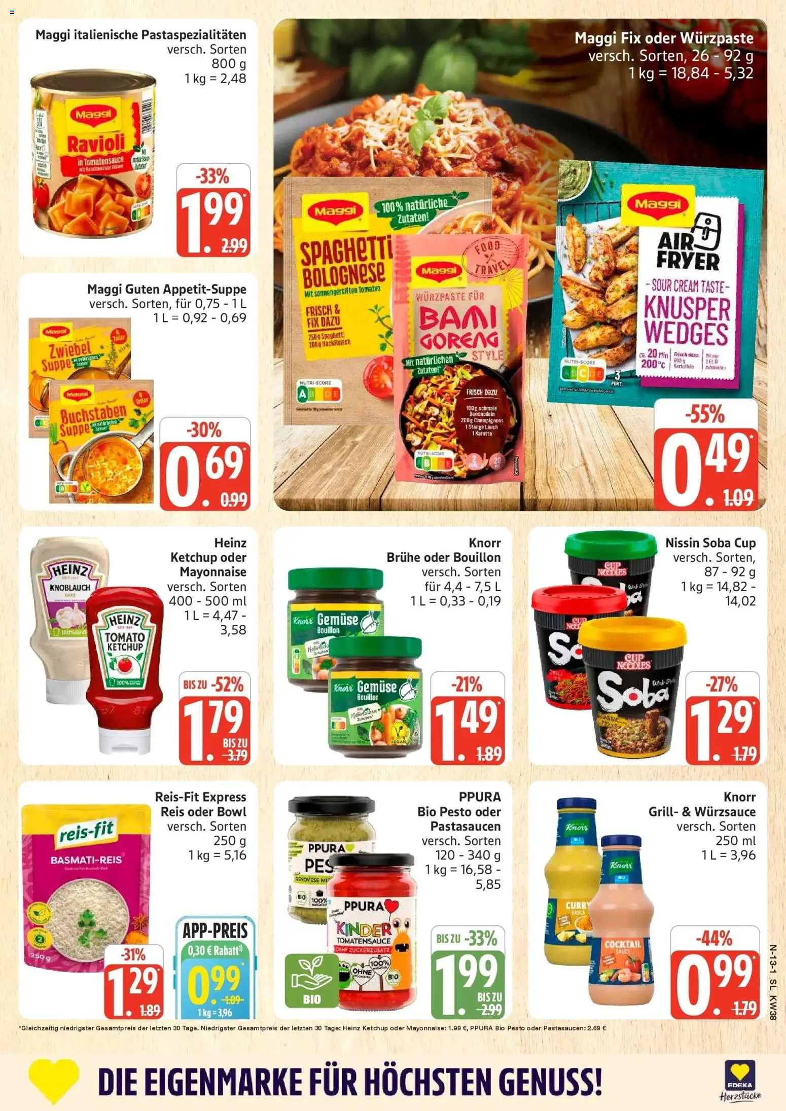 Edeka Prospekt Schleswig (ab 14.09.2026) » Angebote Online | Seite: 17 | Produkte: Basmatireis, Spaghetti, Mayonnaise, Reis