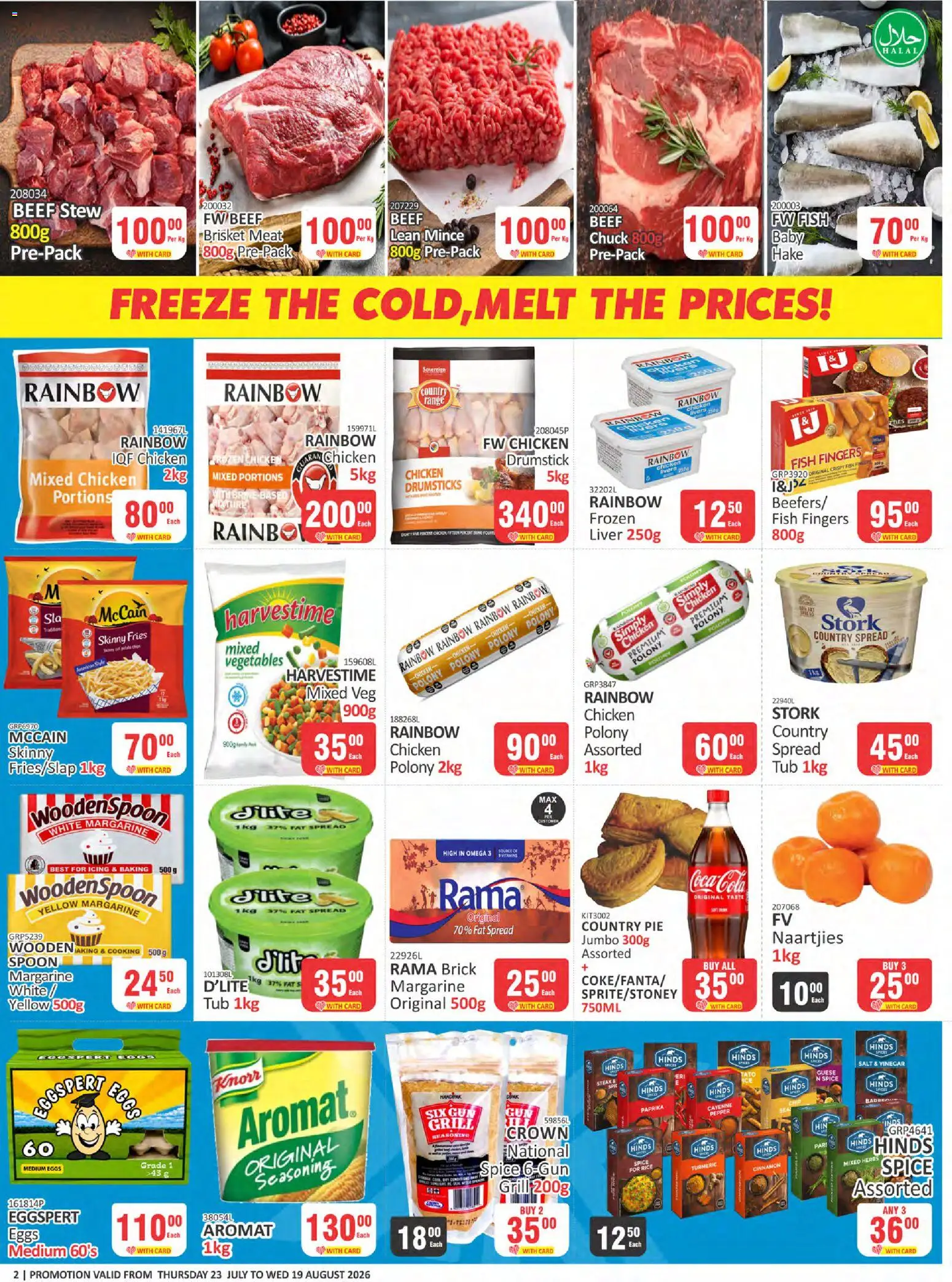New KIT KAT Cash & Carry catalogue – valid from 23/07/2026 | Page: 2 | Products: Magdalenas, Chicken, Aromat, Fat spread