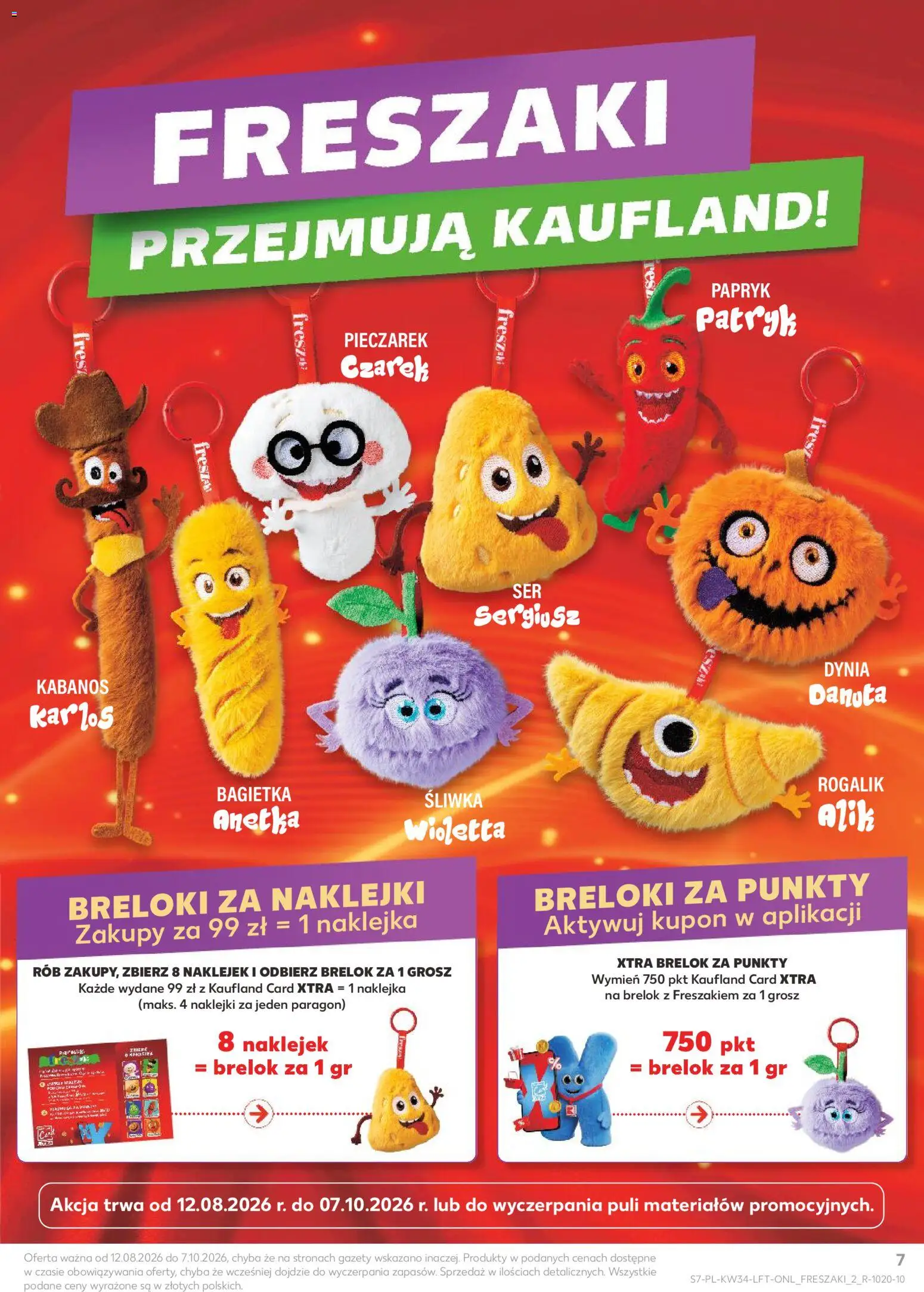Kaufland gazetka od 20.08.2026 | Strona: 7 | Produkty: Dynia, Gazety, Kabanos, Ser
