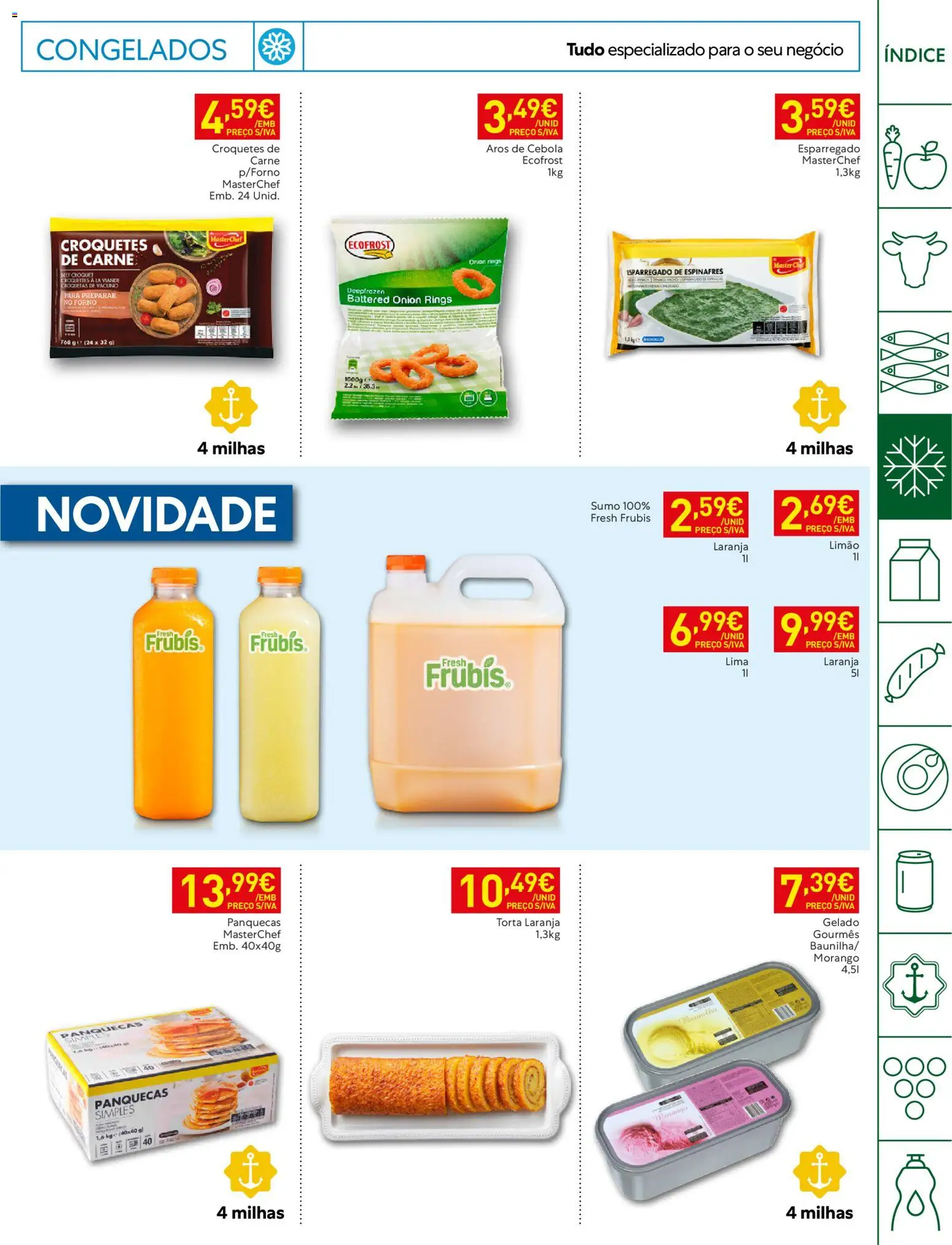 Recheio folheto Horeca Madeira │ válido de 27/10/2026 | Página: 9 | Produtos: Forno, Espinafres, Panquecas, Lima