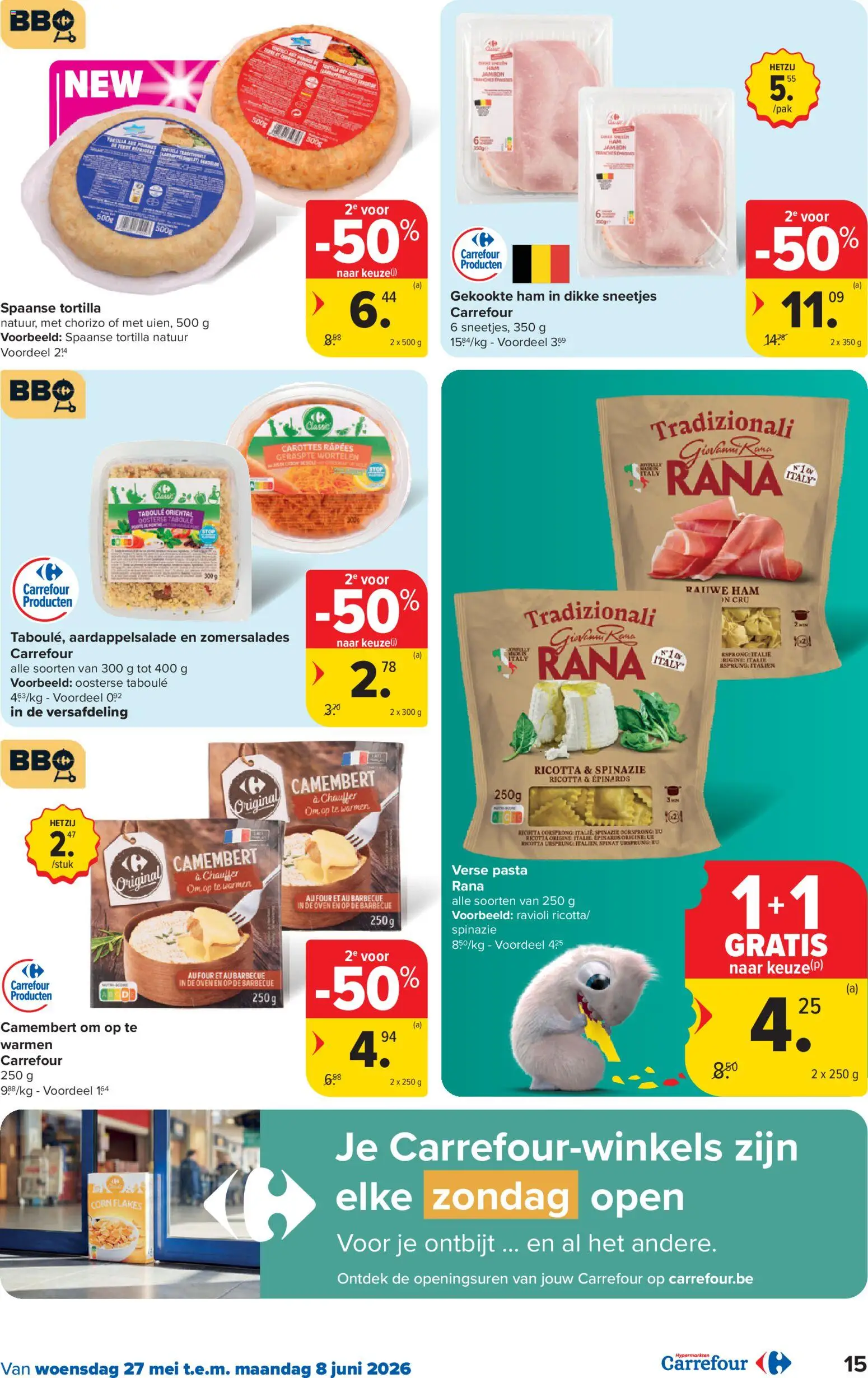 {H1} | Pagina: 15 | Producten: Pasta, Chorizo, Tortilla, Wortelen
