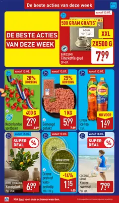 Groene pesto of kaas-pestodip, Groene pesto of kaas-pestodip 100-120 g. - Voorbeeld van een folder van Aldi, geldig van 13-07-2026 | Pagina: 2