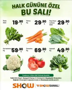 13 Ekim 2026 tarihinden itibaren geçerli olan Show Market kataloğu önizlemesi