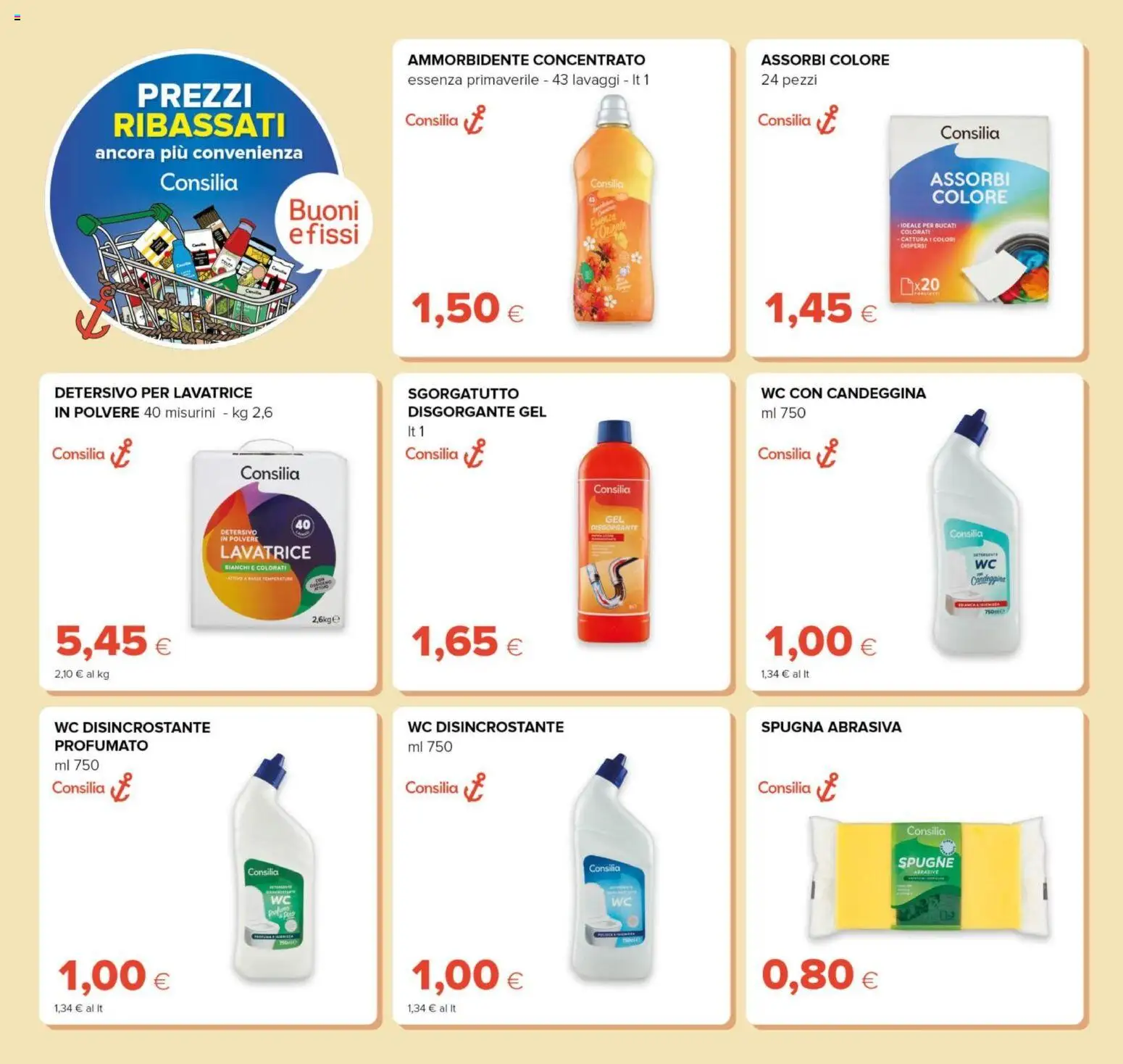 Volantino Oasi del 23.04.2026 | Pagina: 28 | Prodotti: Spugna, Ammorbidente, Candeggina, Lavatrice