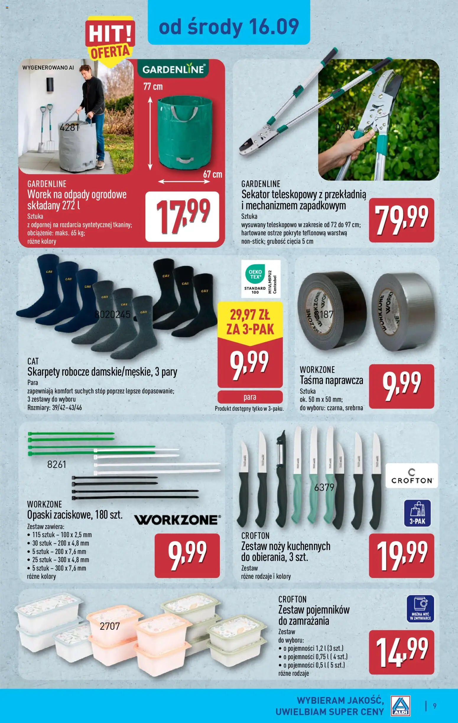 Aldi Polsko leták - Ostatnie sztuki w wybranych sklepach od 16.09.2026 | Strana: 9