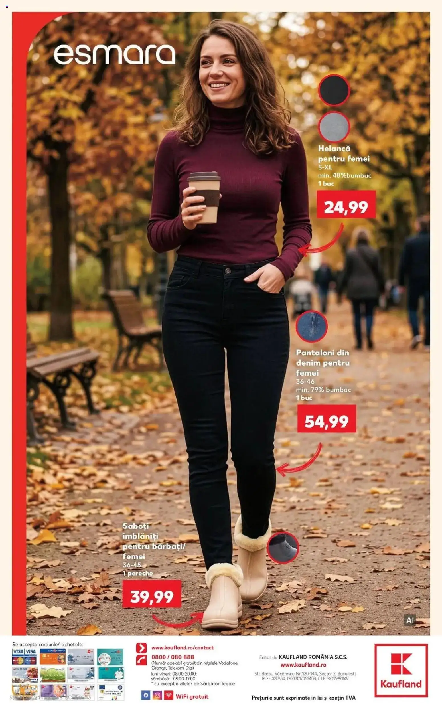 Kaufland Domnesti 28.10.2026 - Revista si Oferta | Pagină: 32 | Produse: Saboti, Pantaloni